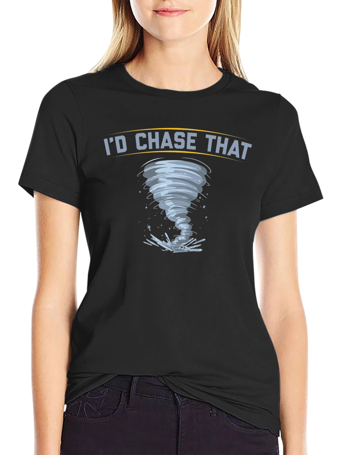 Id Chase That Tornado Graphic T-Shirt