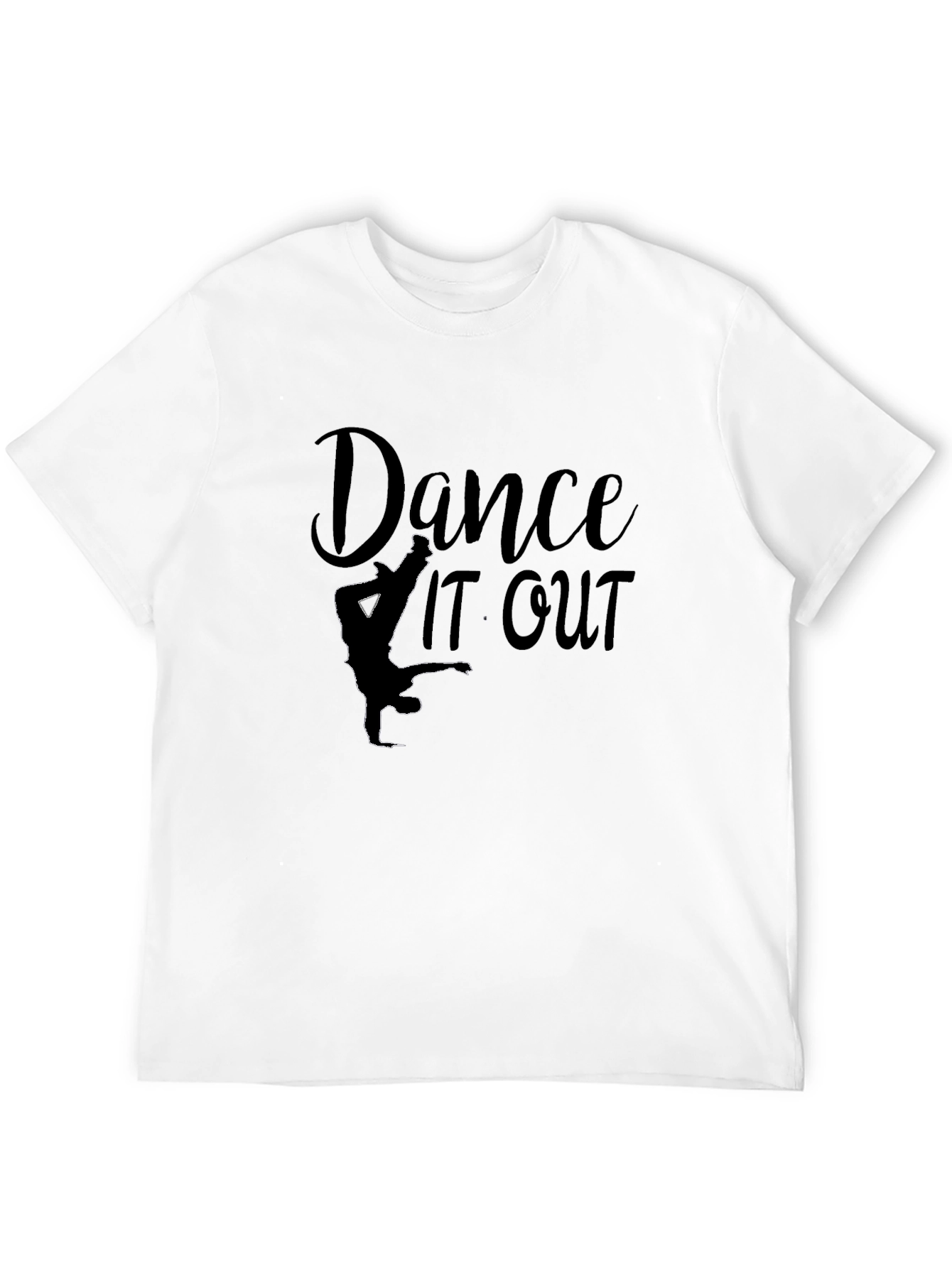Dance It Out Graphic Tee - Black Casual T-Shirt