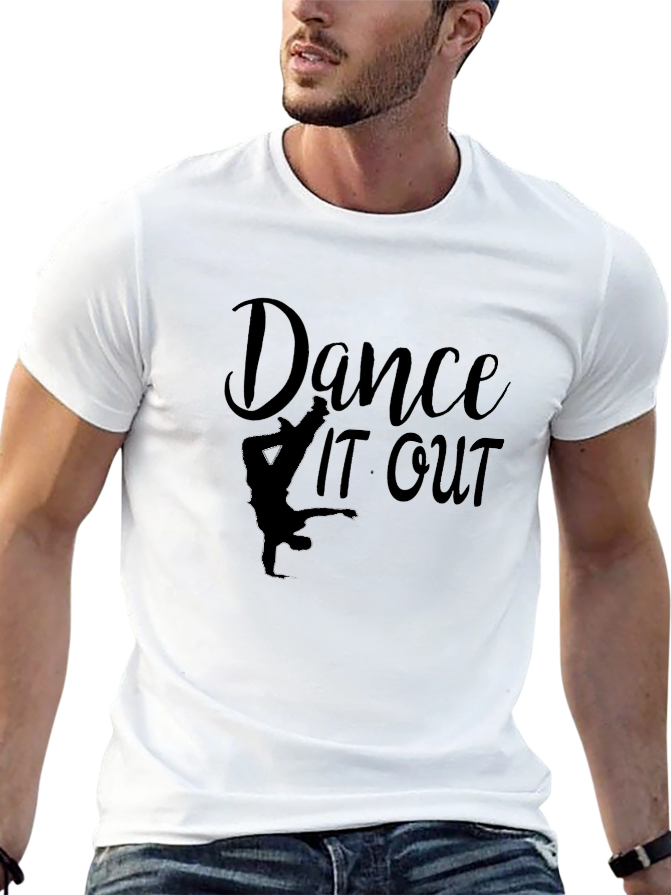 Dance It Out Graphic Tee - Black Casual T-Shirt