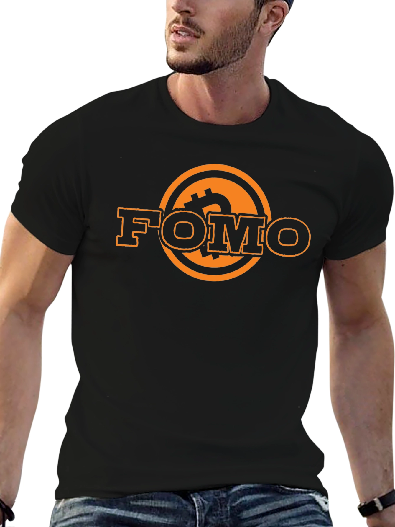 FOMO Bitcoin Crypto T-Shirt - Black