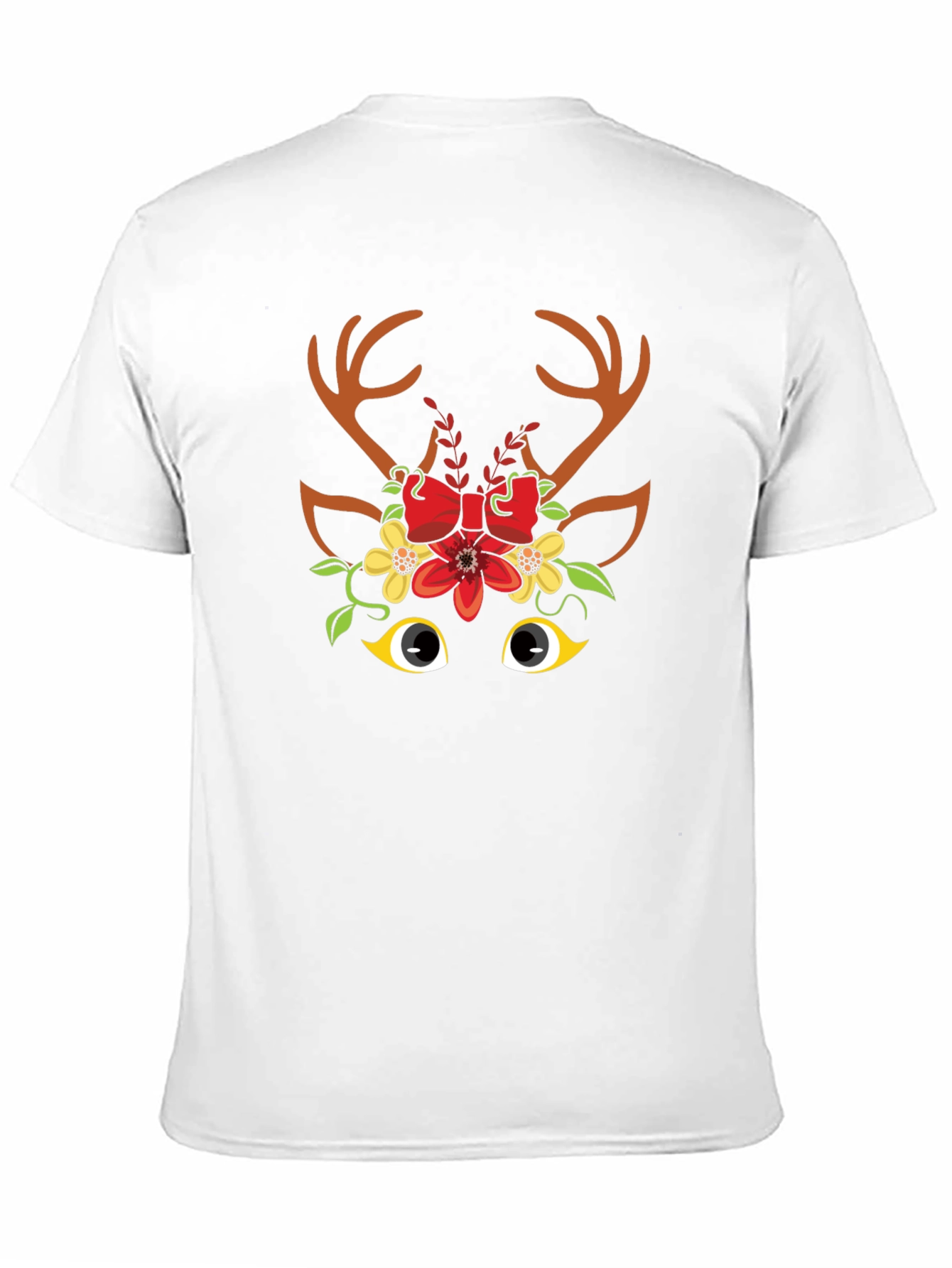 Festive Reindeer Graphic Tee - Holiday Cheer!