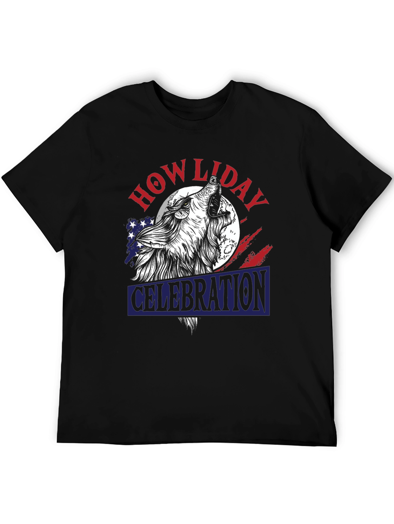 Howliday Celebration Wolf Graphic Tee