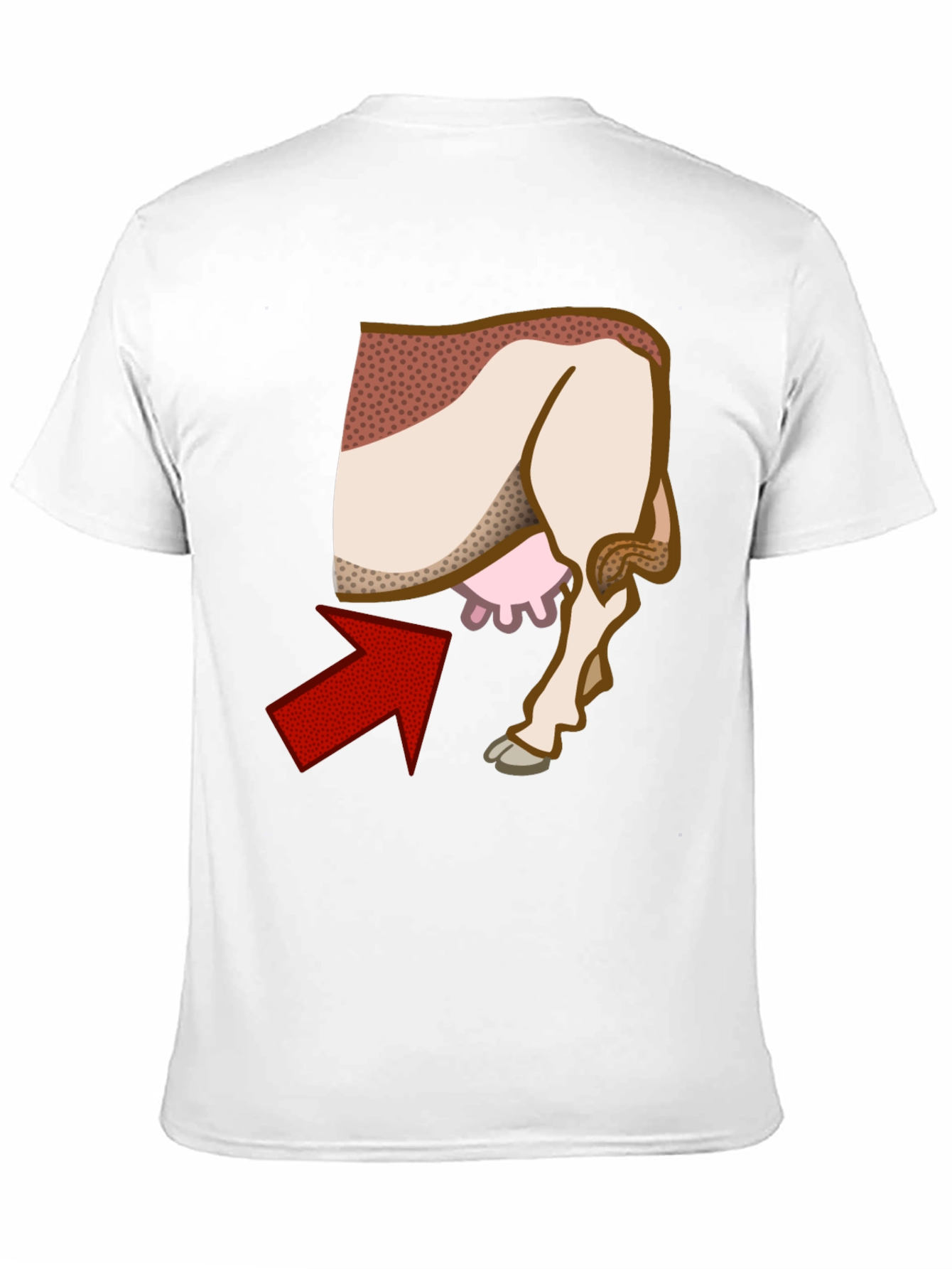 Funny Cow Udder T-Shirt Novelty Graphic Tee