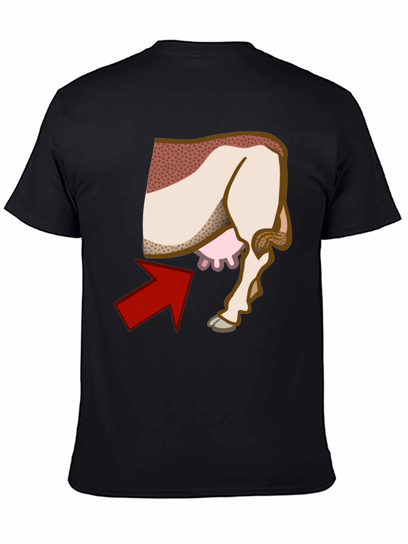 Funny Cow Udder T-Shirt Novelty Graphic Tee