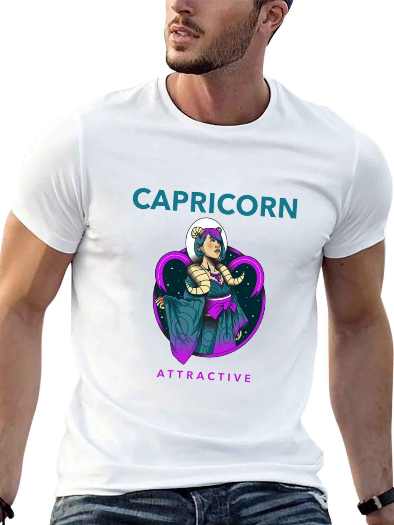 Capricorn Attractive Zodiac Graphic T-Shirt