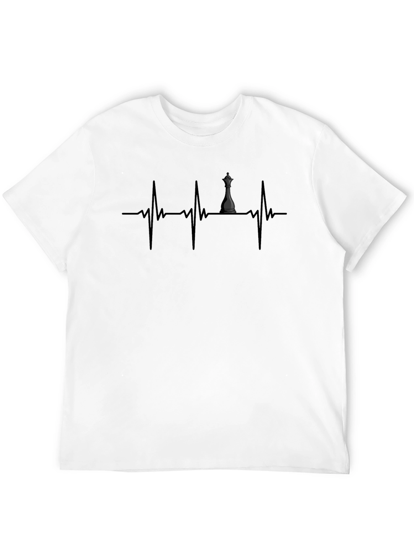 Chess Queen Heartbeat T-Shirt - Game Lover Tee