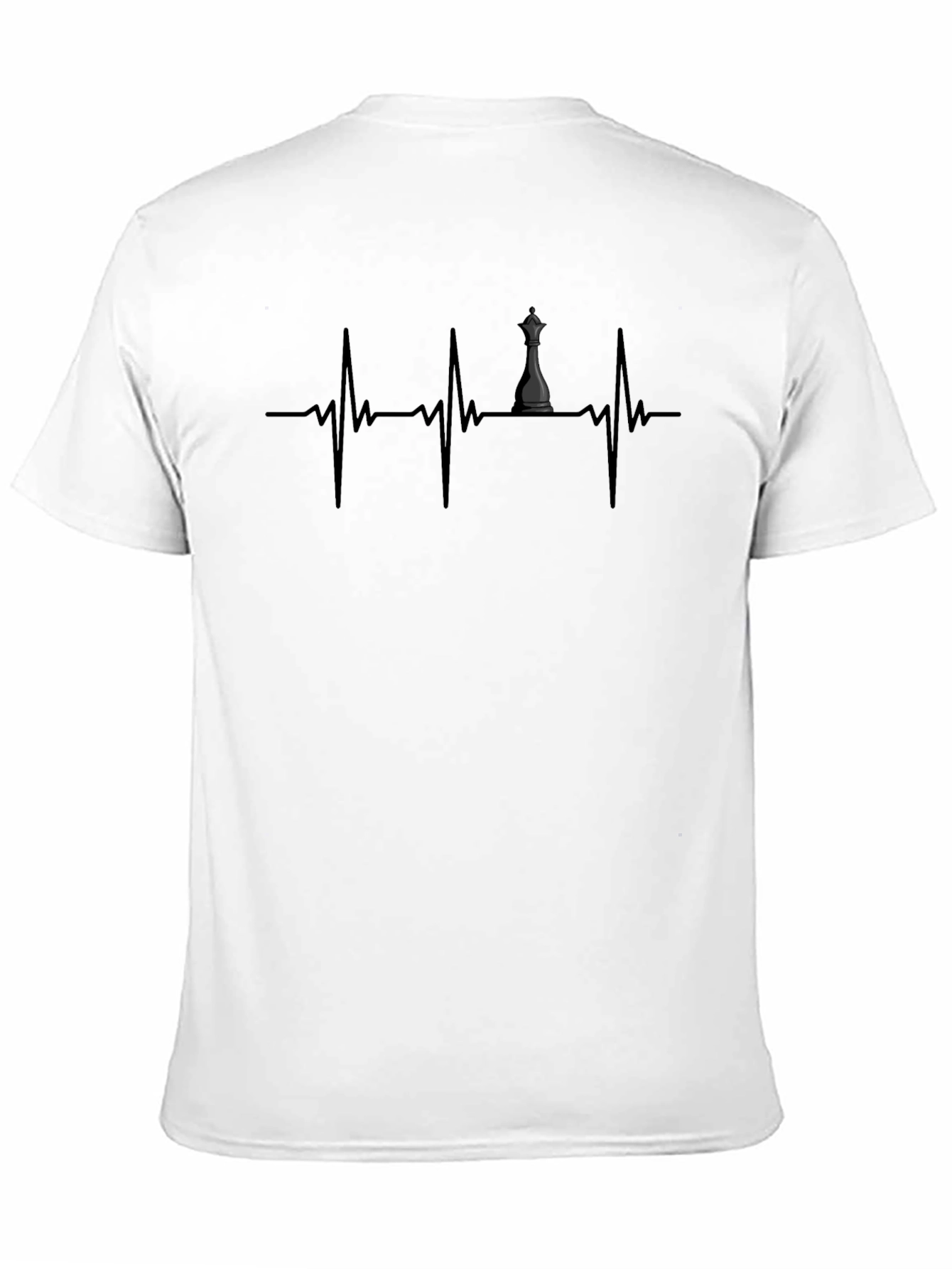 Chess Queen Heartbeat T-Shirt - Game Lover Tee
