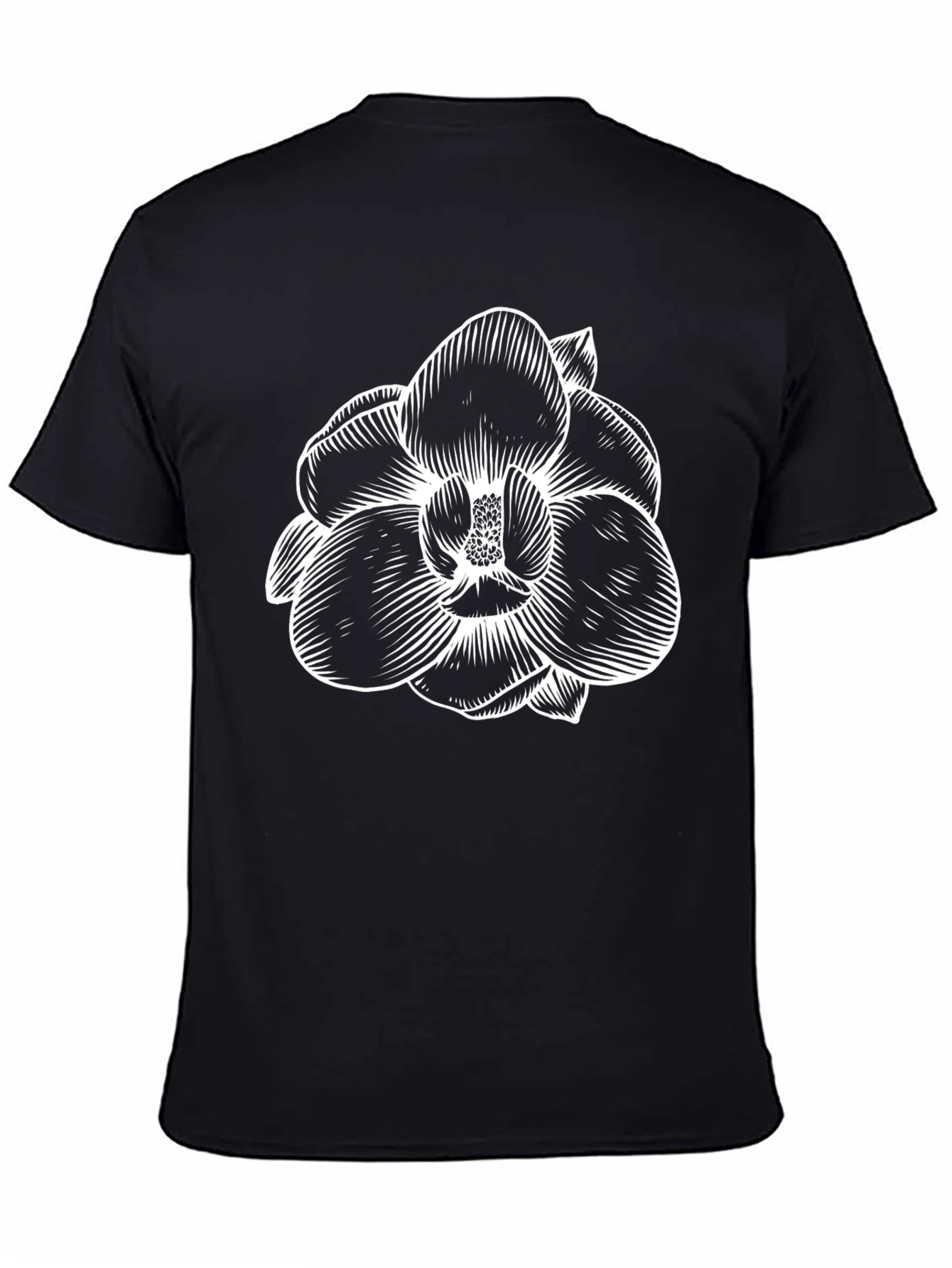 Black Floral Graphic Tee - Stylish Comfort