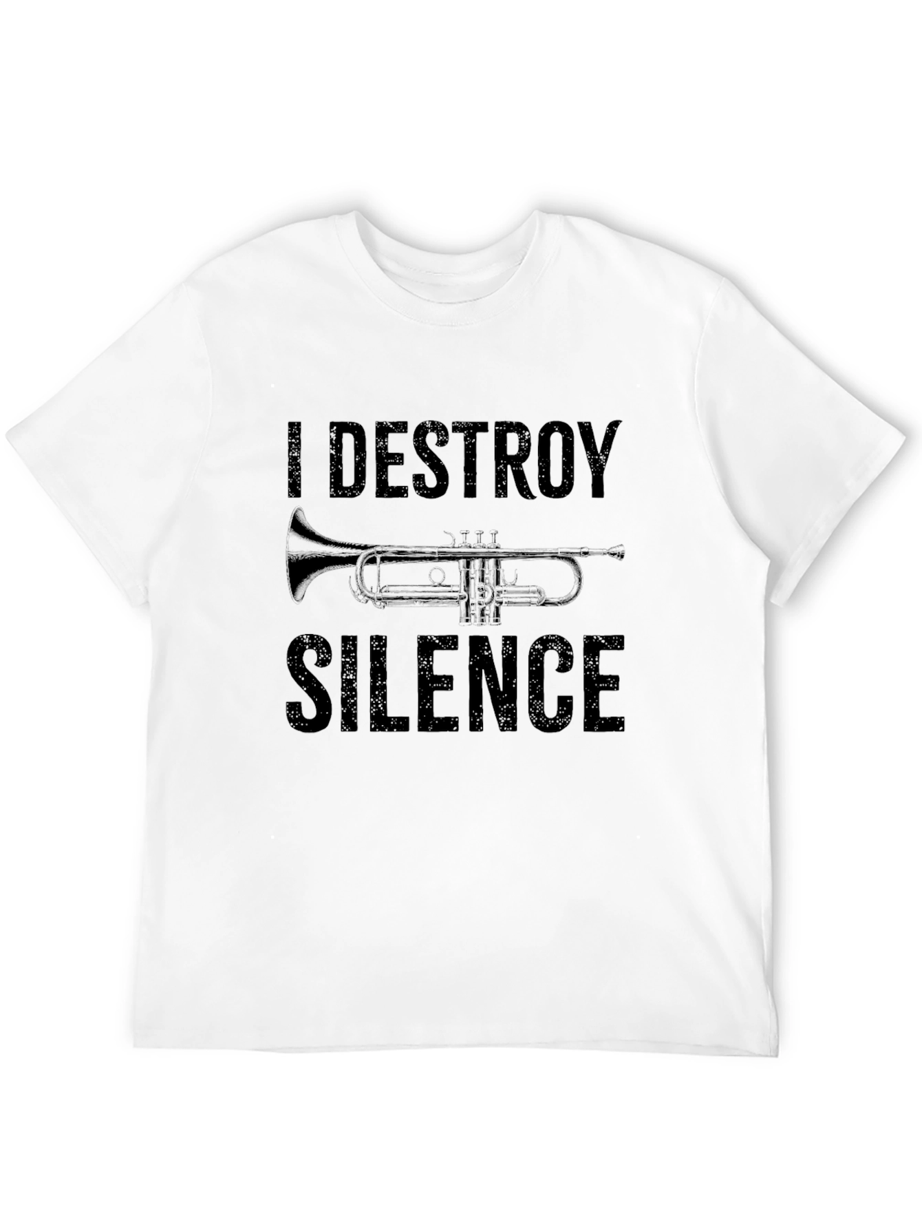 I Destroy Silence Trumpet T-Shirt - Music Lover Tee
