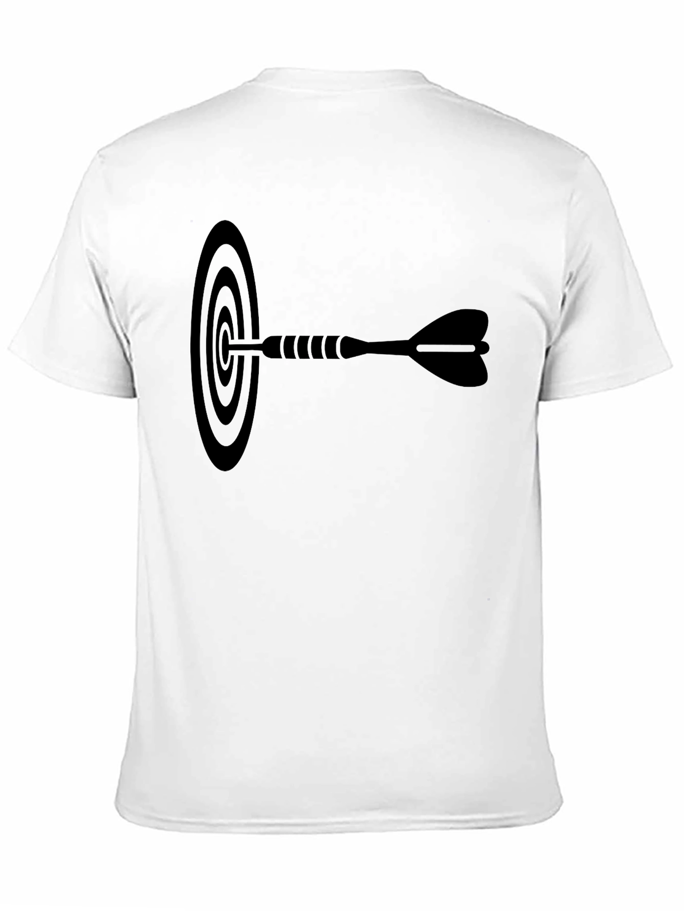 Dart Target Graphic Tee - Black Cotton T-Shirt