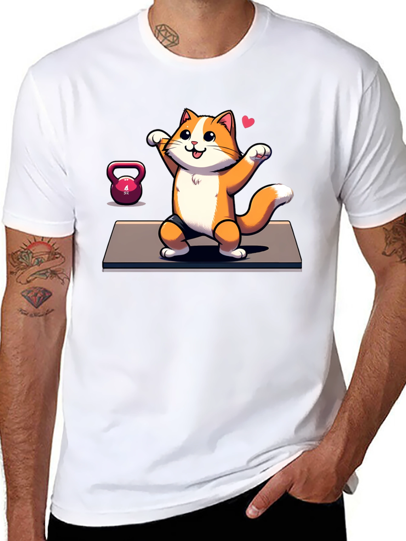 Funny Cat Gym T-Shirt