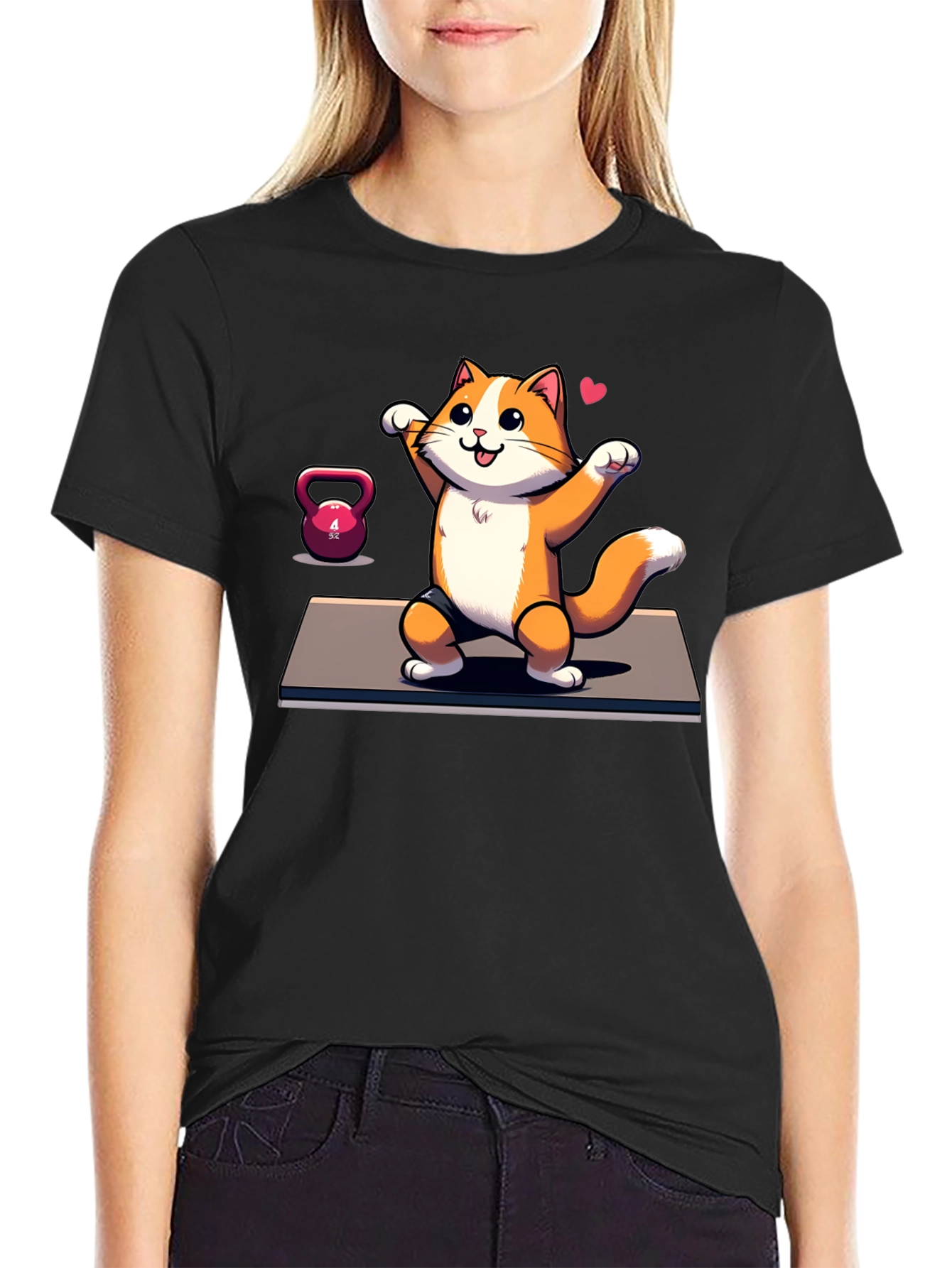 Funny Cat Gym T-Shirt