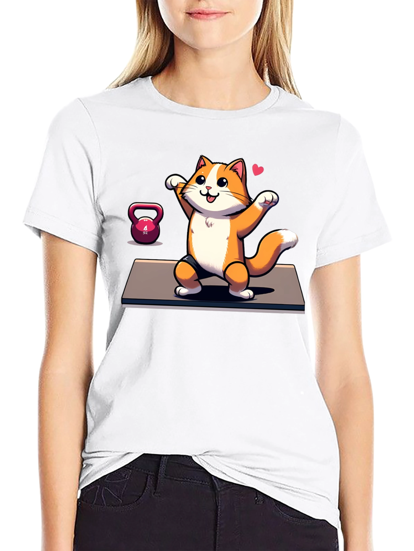 Funny Cat Gym T-Shirt
