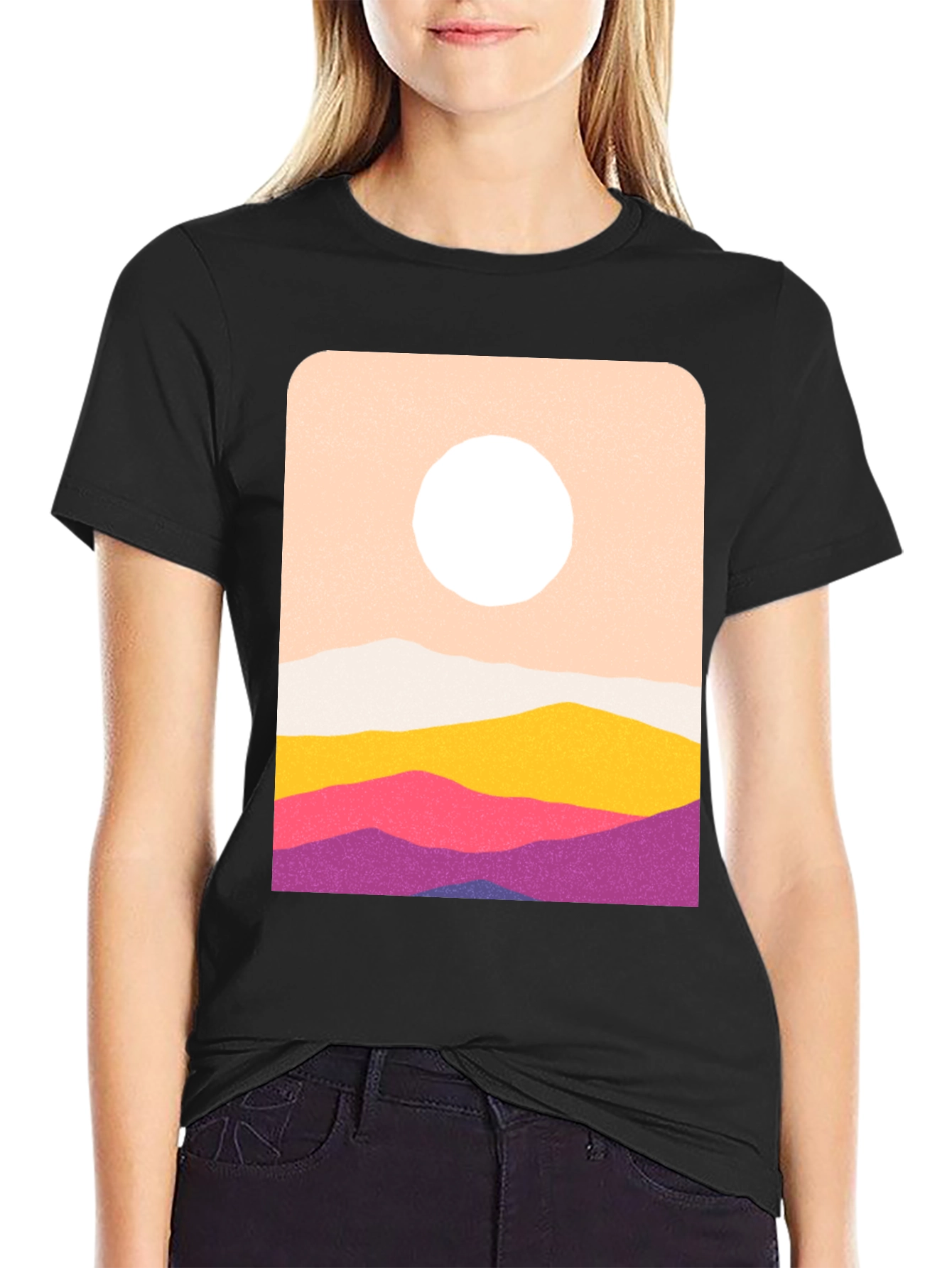 Abstract Mountain Range Graphic Tee