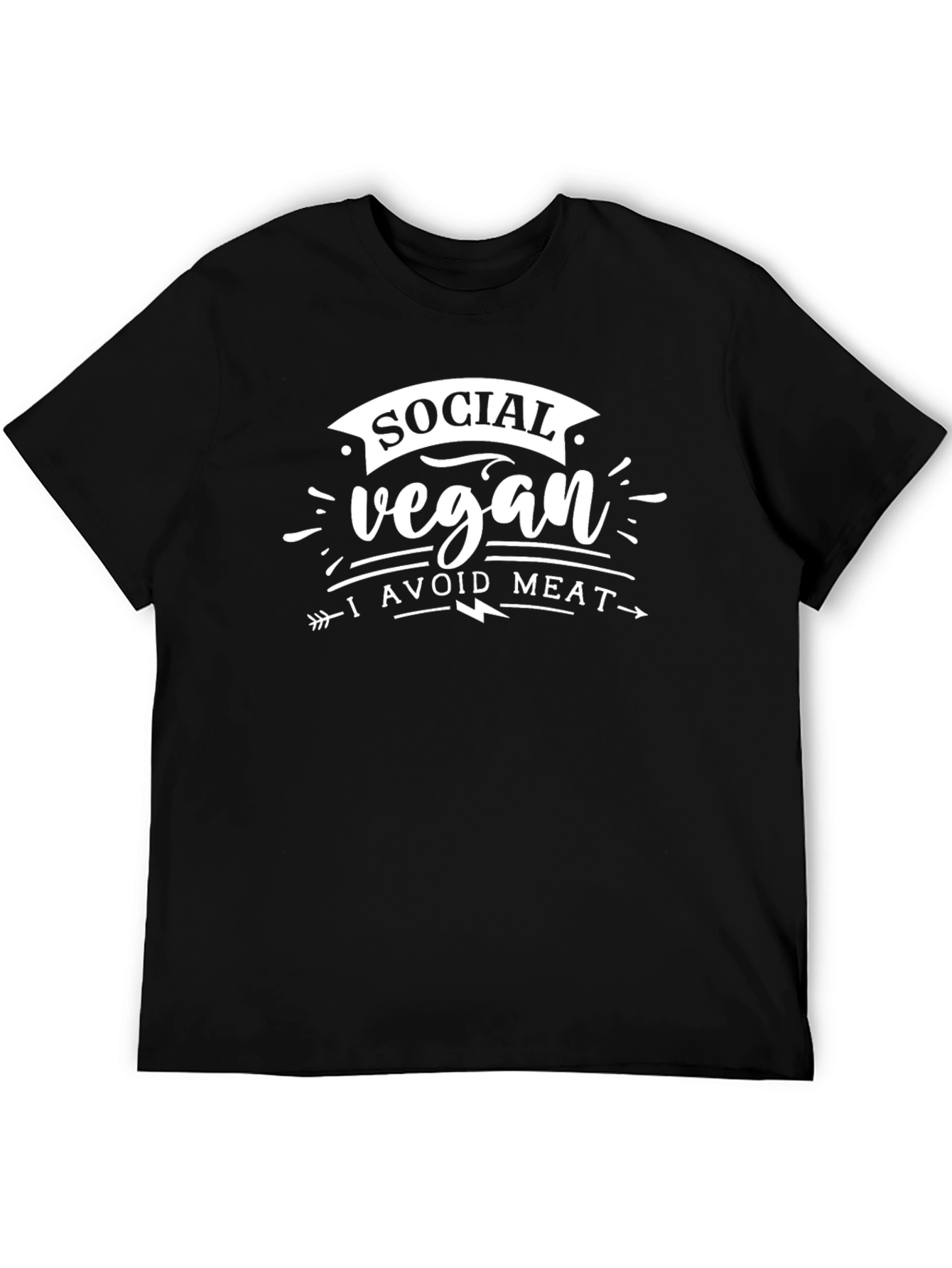 Social Vegan I Avoid Meat T-Shirt