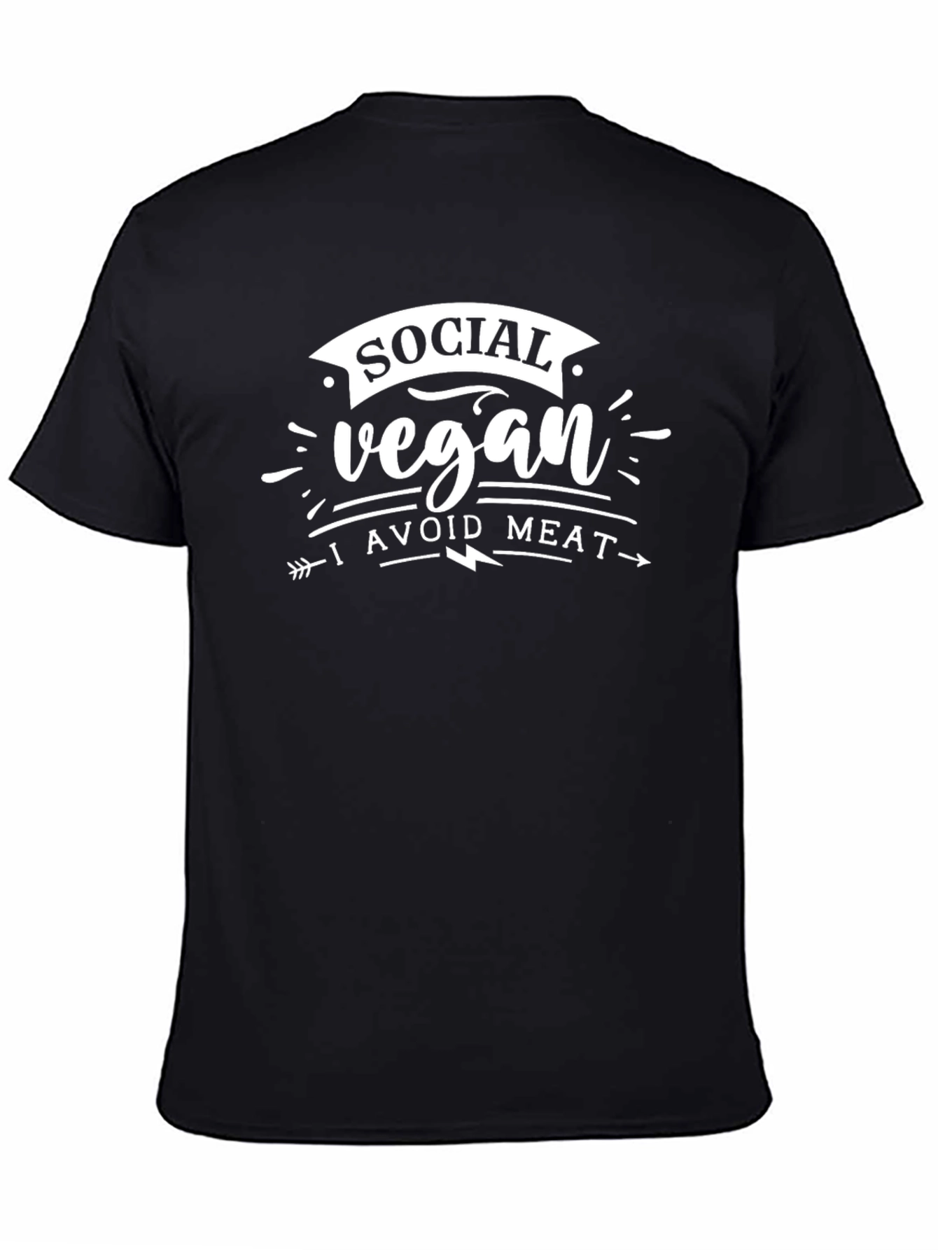 Social Vegan I Avoid Meat T-Shirt
