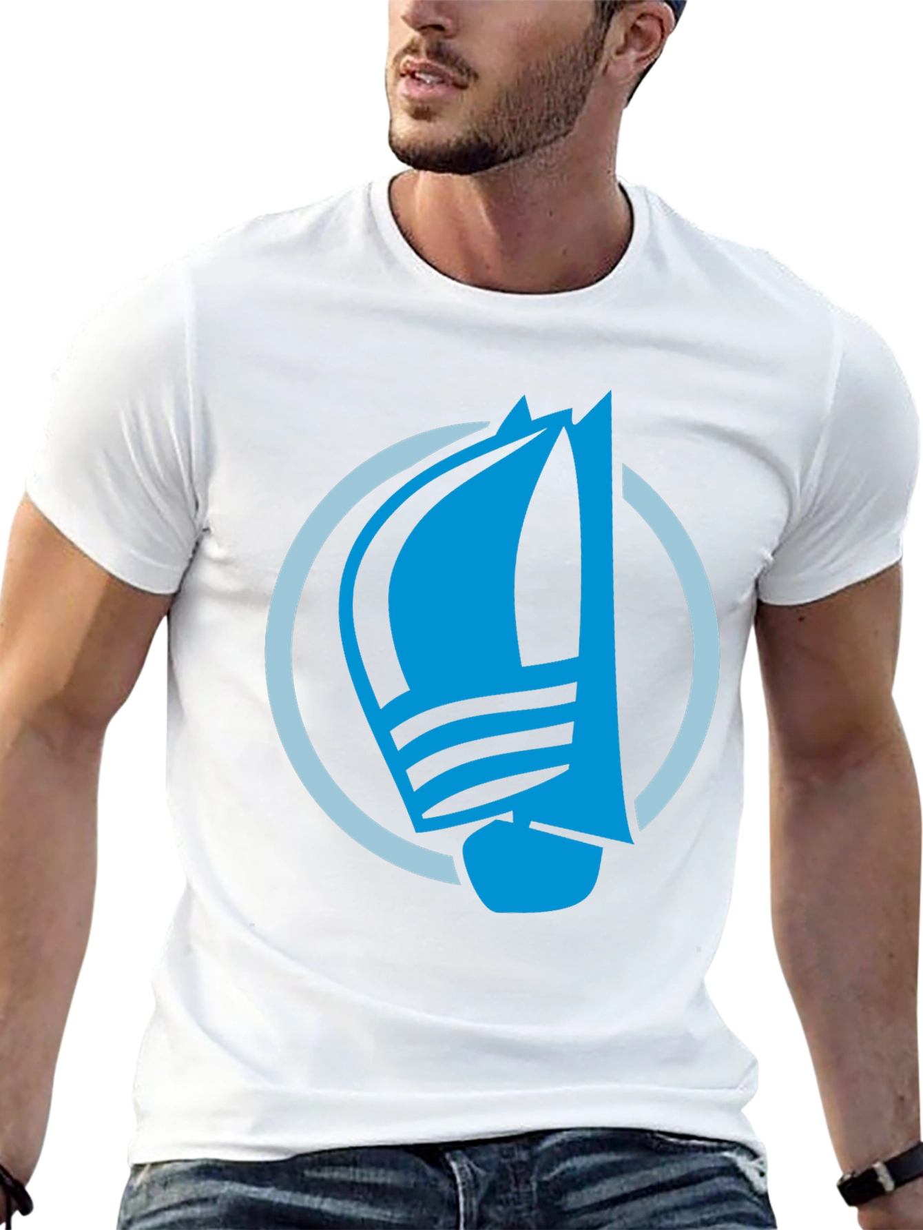 Sailing Boat Graphic T-Shirt - Stylish Nautical Design