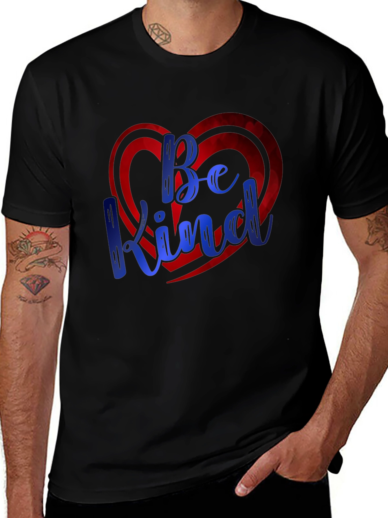 Be Kind Heart Graphic Tee - Soft & Stylish