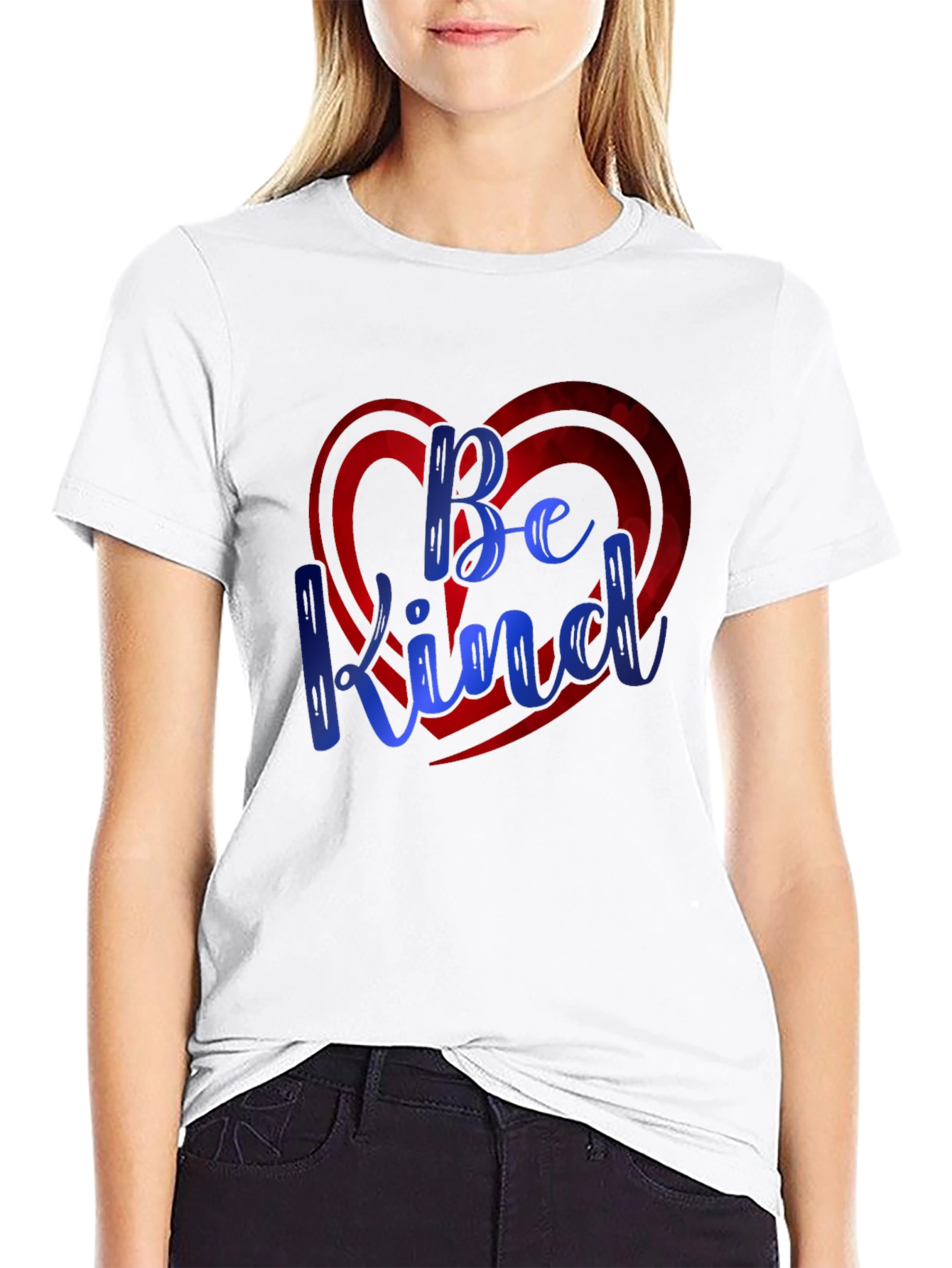 Be Kind Heart Graphic Tee - Soft & Stylish