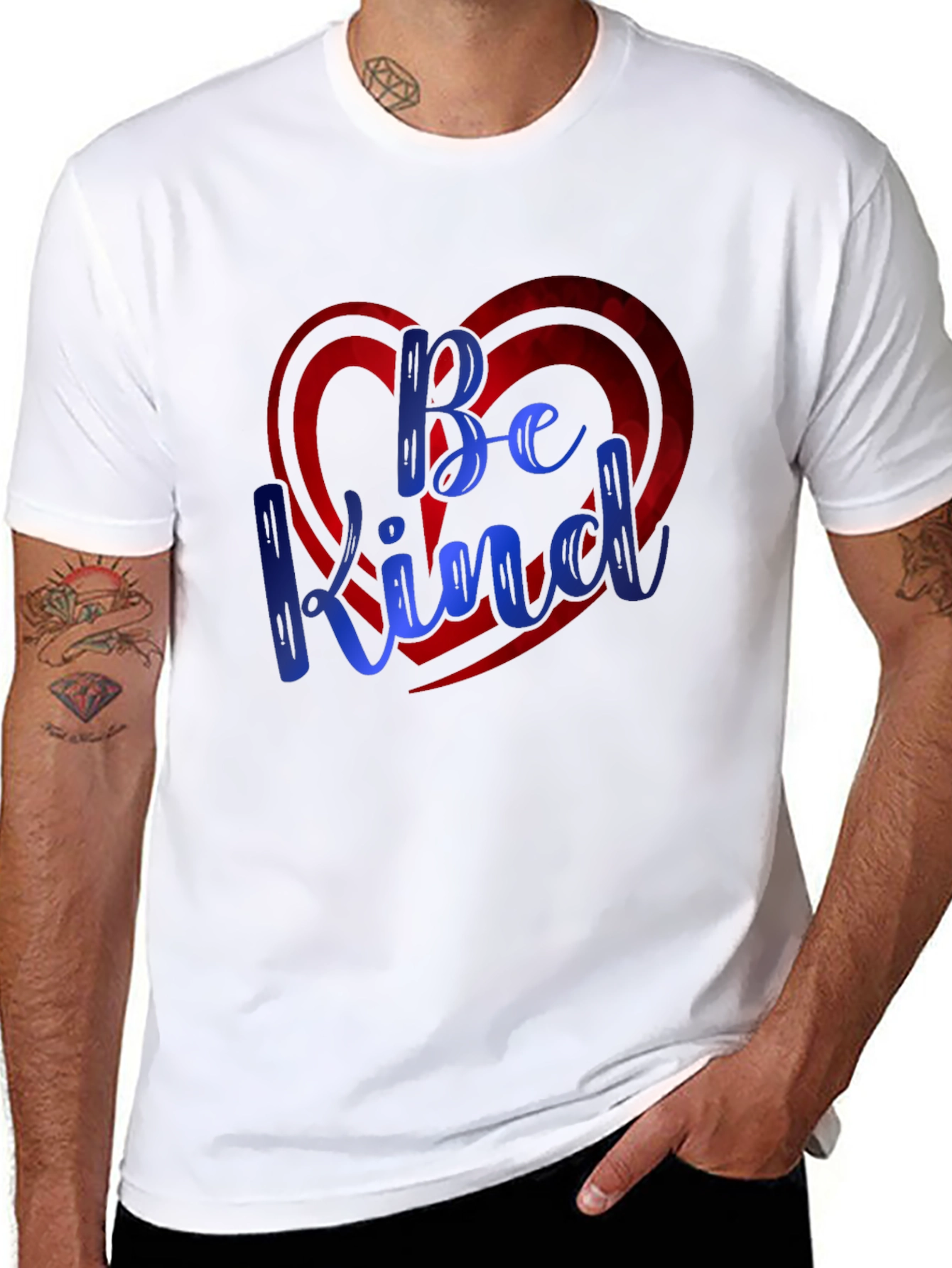 Be Kind Heart Graphic Tee - Soft & Stylish