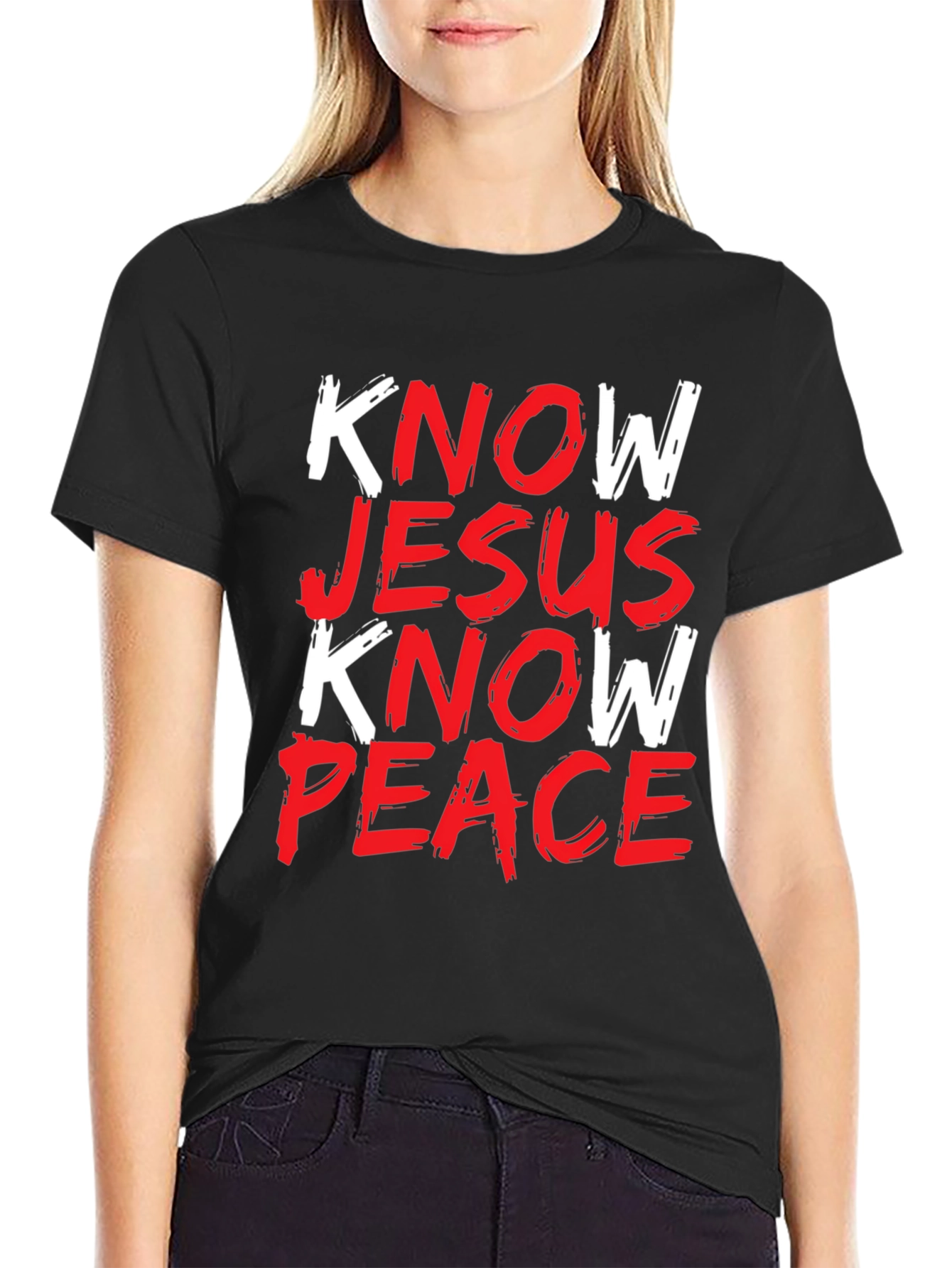 Know Jesus Know Peace Graphic Tee