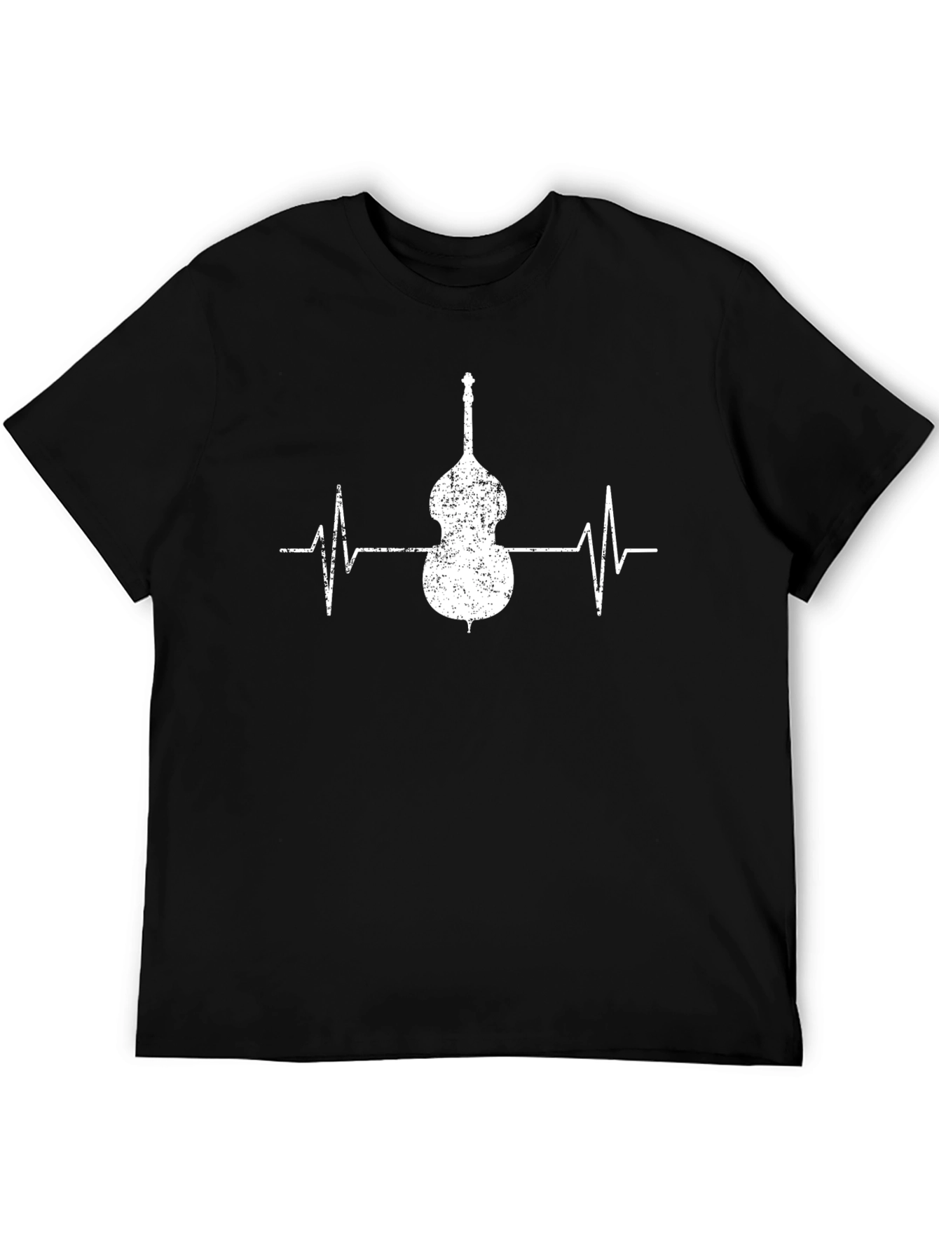 Bass Guitar Heartbeat T-Shirt - Musician Love