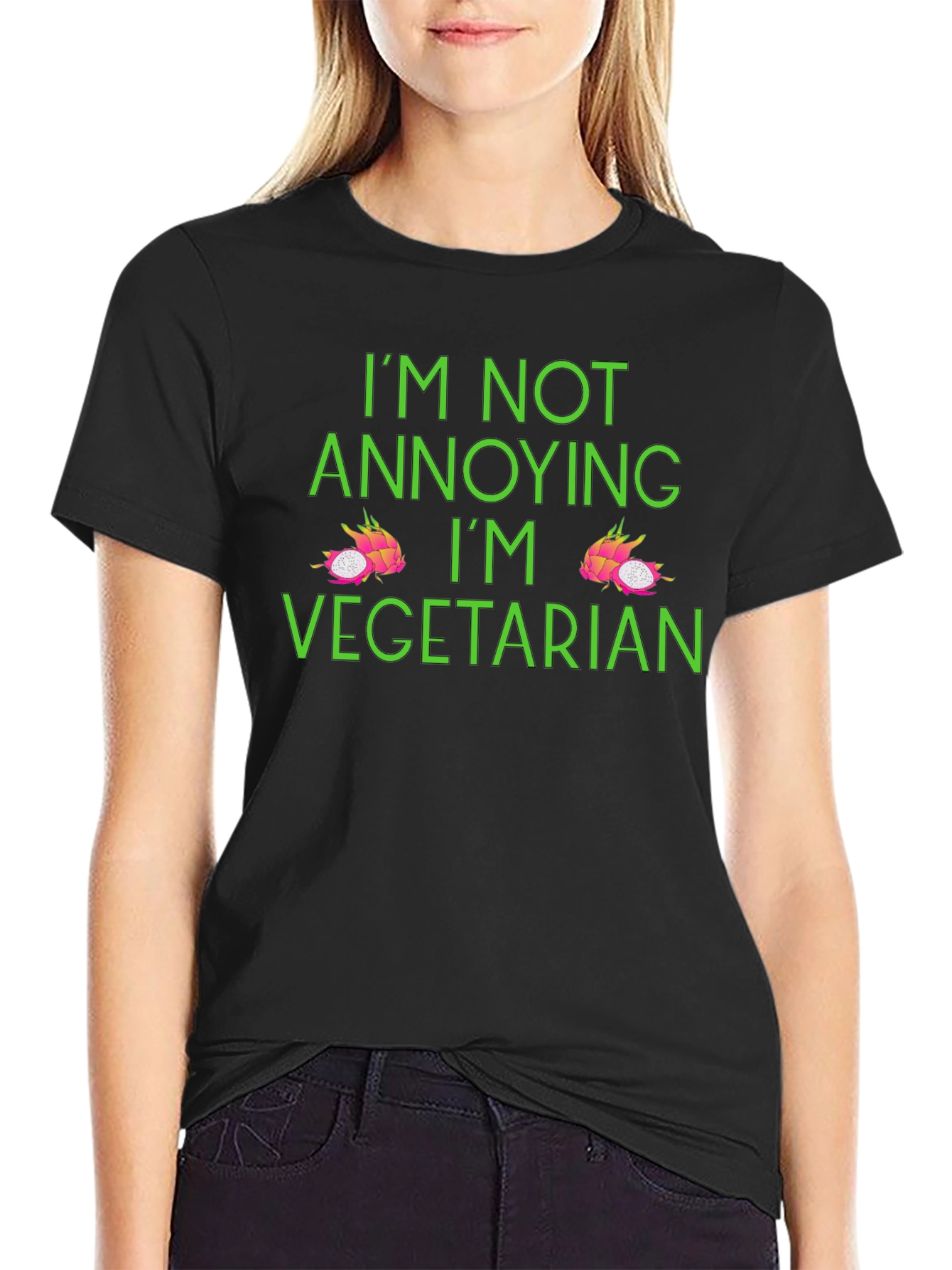 Vegetarian Dragon Fruit Graphic T-Shirt