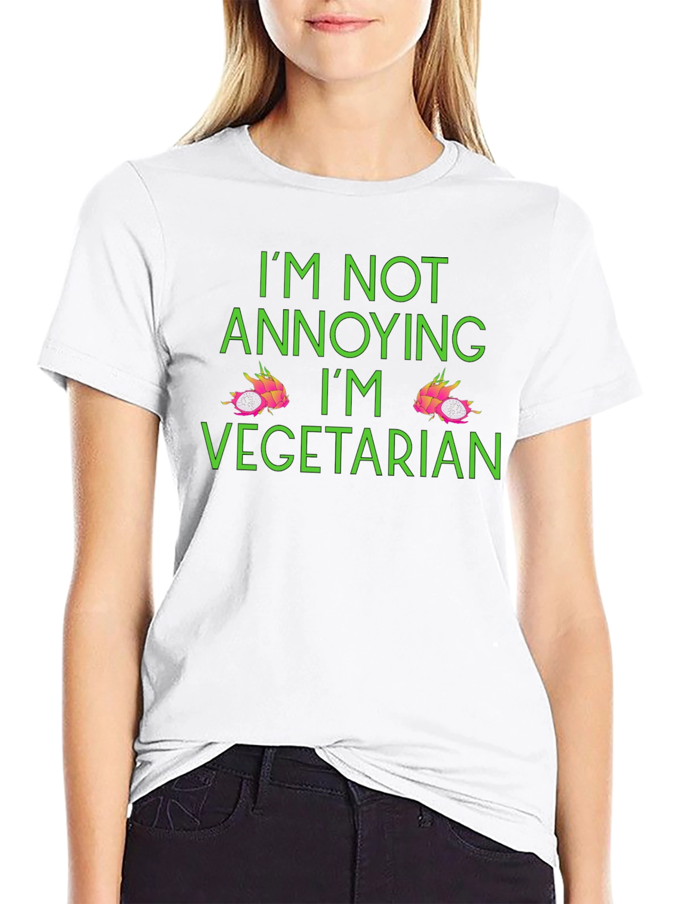 Vegetarian Dragon Fruit Graphic T-Shirt