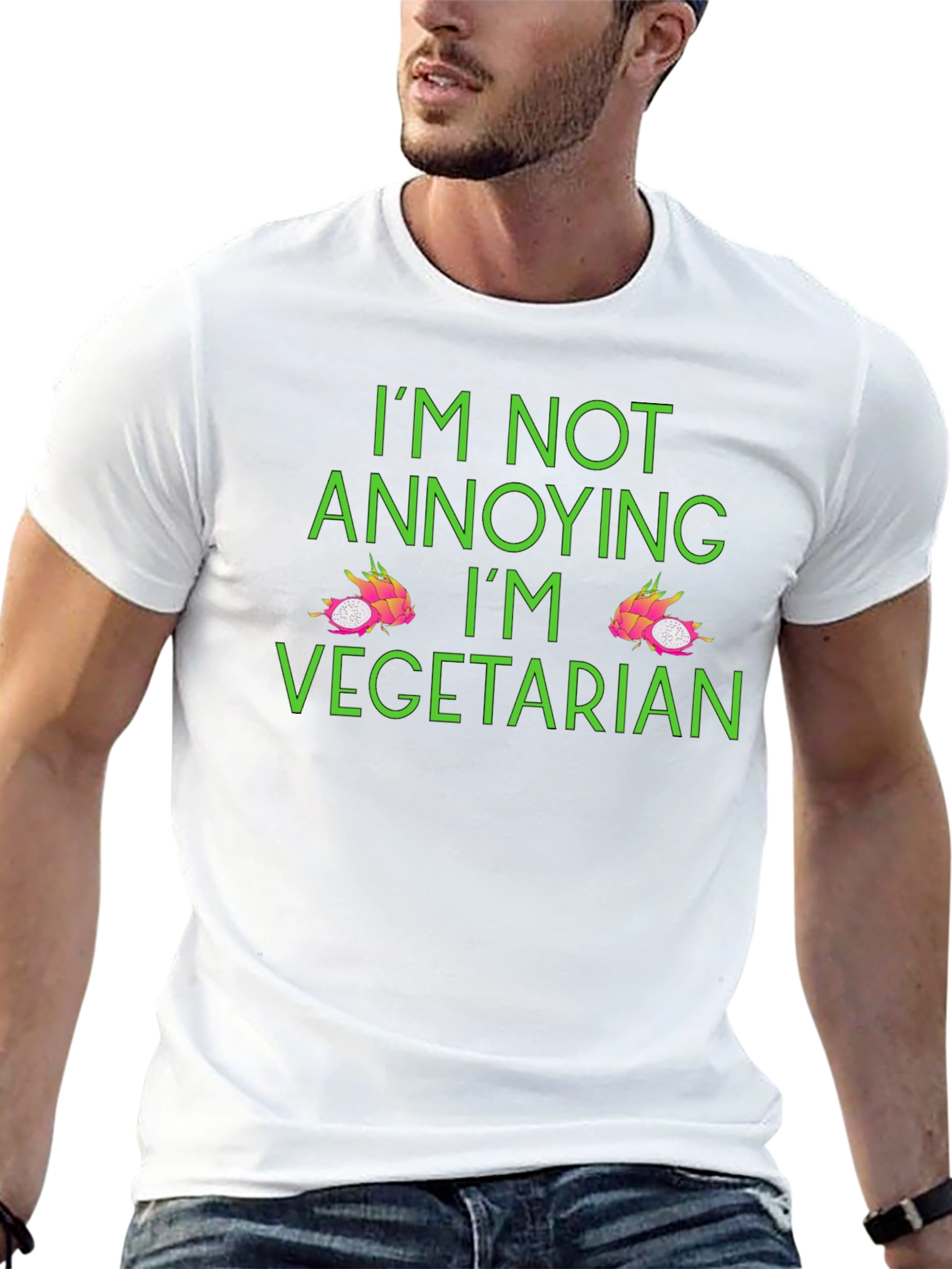 Vegetarian Dragon Fruit Graphic T-Shirt