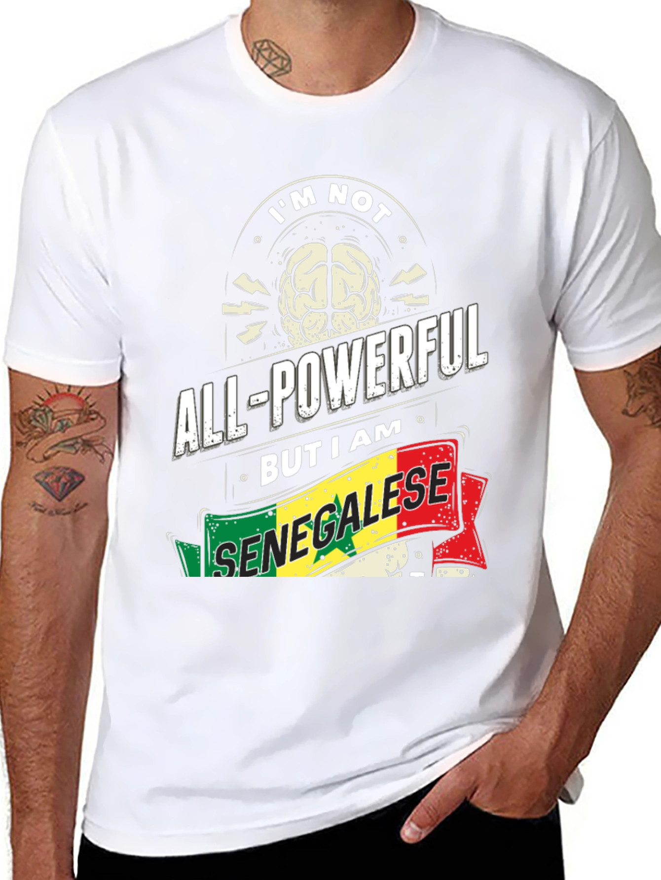 Senegalese Pride T-Shirt - All-Powerful Brain Tee