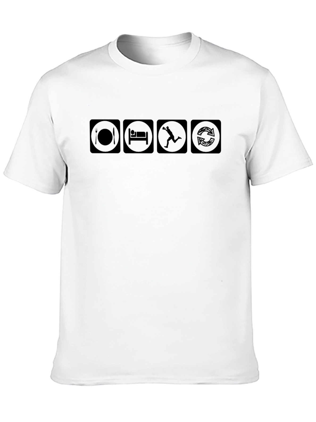 Eat Sleep Parkour Repeat T-Shirt - Black Cotton Tee