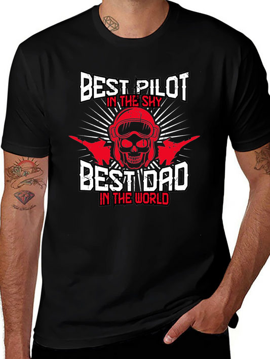 Best Pilot Dad T-Shirt - Sky Lover Gift