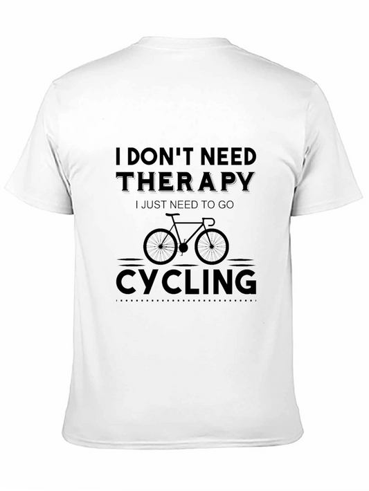 Cycling Therapy T-Shirt - Mens Black Graphic Tee
