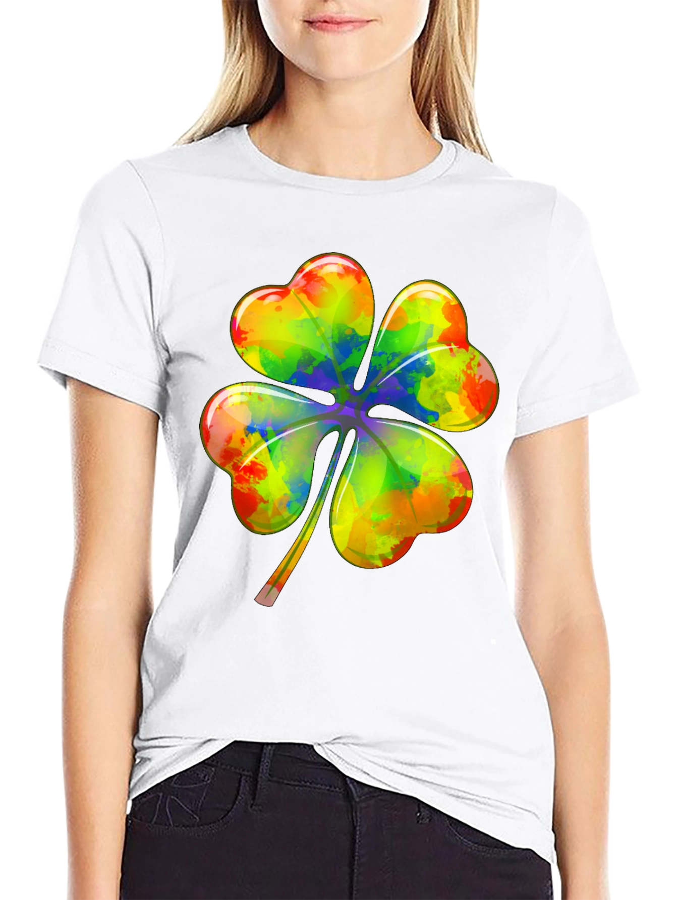 Rainbow Shamrock T-Shirt - Lucky St. Patricks Day Tee