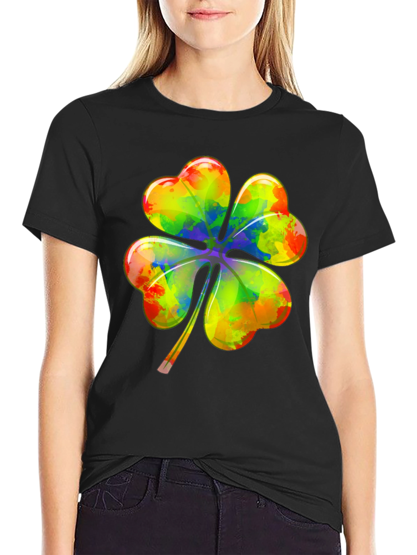Rainbow Shamrock T-Shirt - Lucky St. Patricks Day Tee