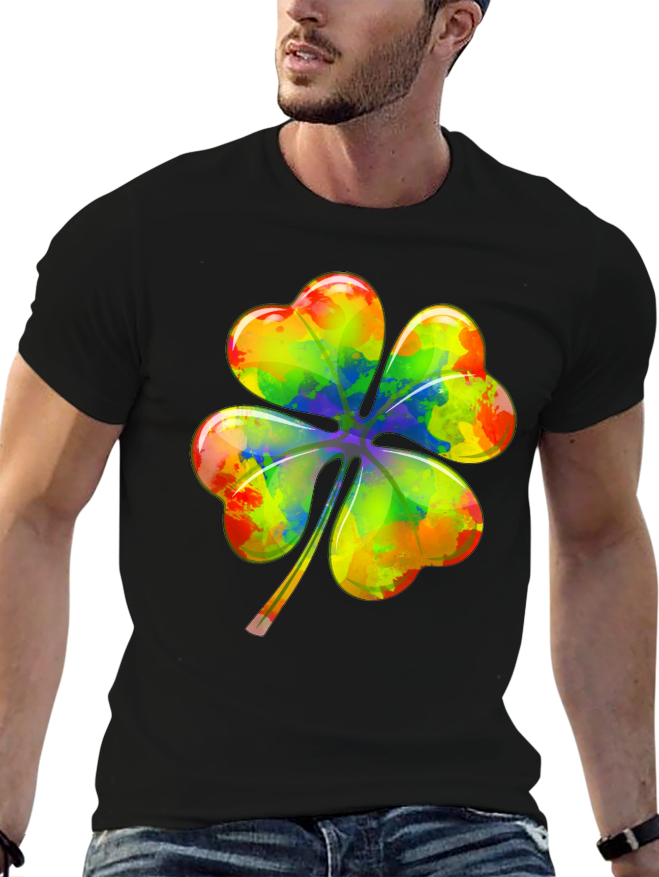 Rainbow Shamrock T-Shirt - Lucky St. Patricks Day Tee