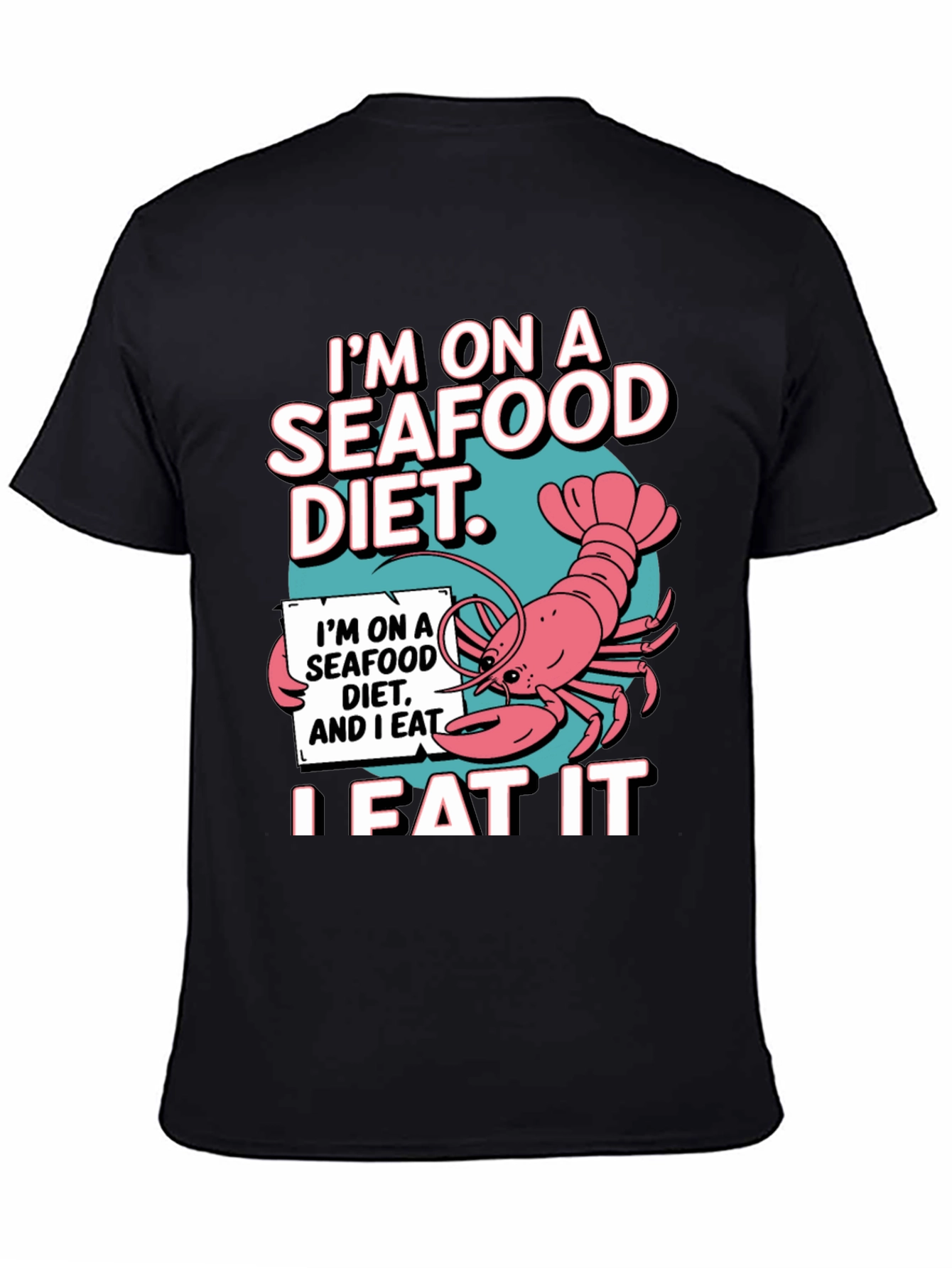 Seafood Diet T-Shirt - Funny Lobster Graphic Tee