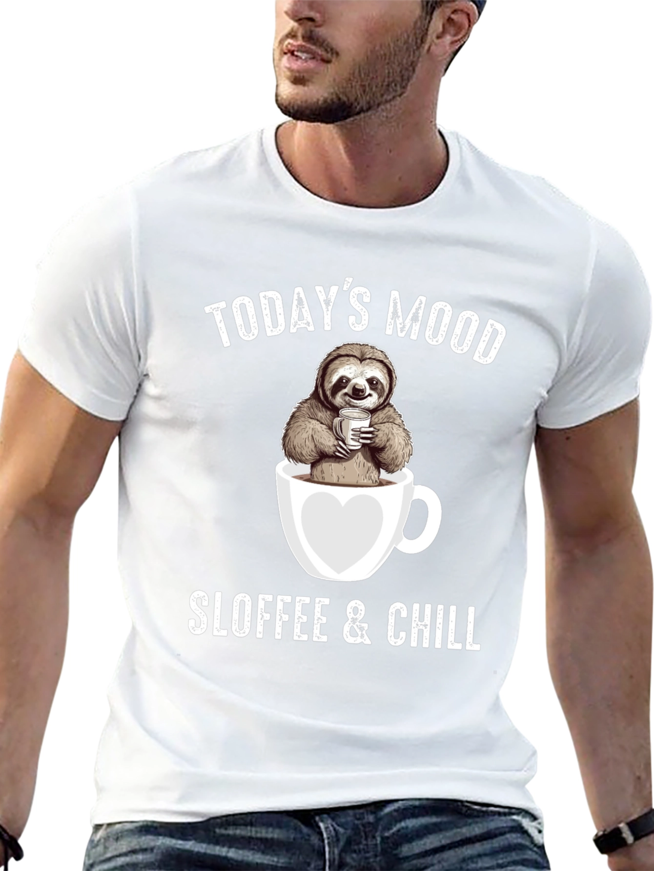 Sloffee & Chill Sloth Coffee Lover T-Shirt