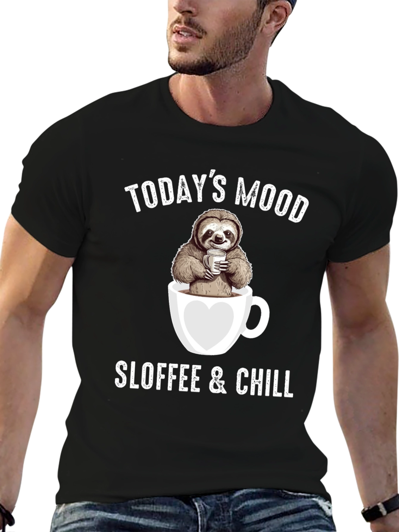 Sloffee & Chill Sloth Coffee Lover T-Shirt