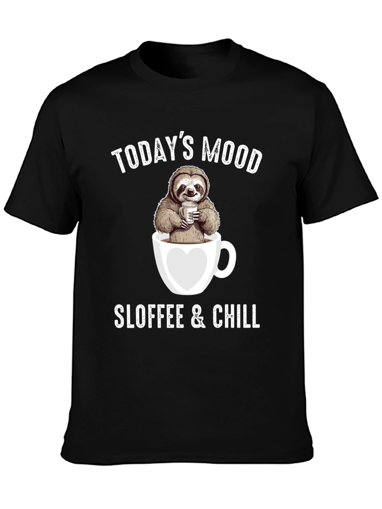 Sloffee & Chill Sloth Coffee Lover T-Shirt
