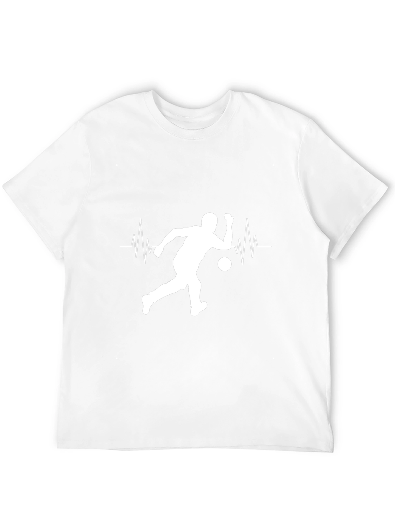 Bowling Heartbeat Graphic Tee - Black Cotton Shirt