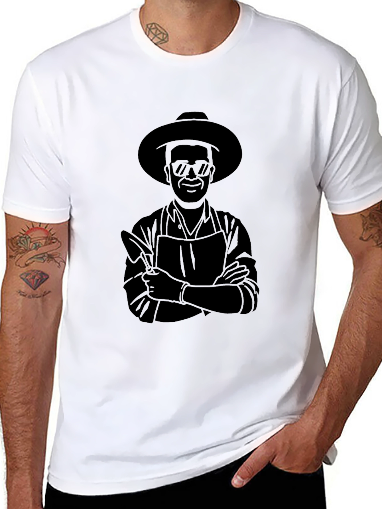 Chef Graphic Black T-Shirt