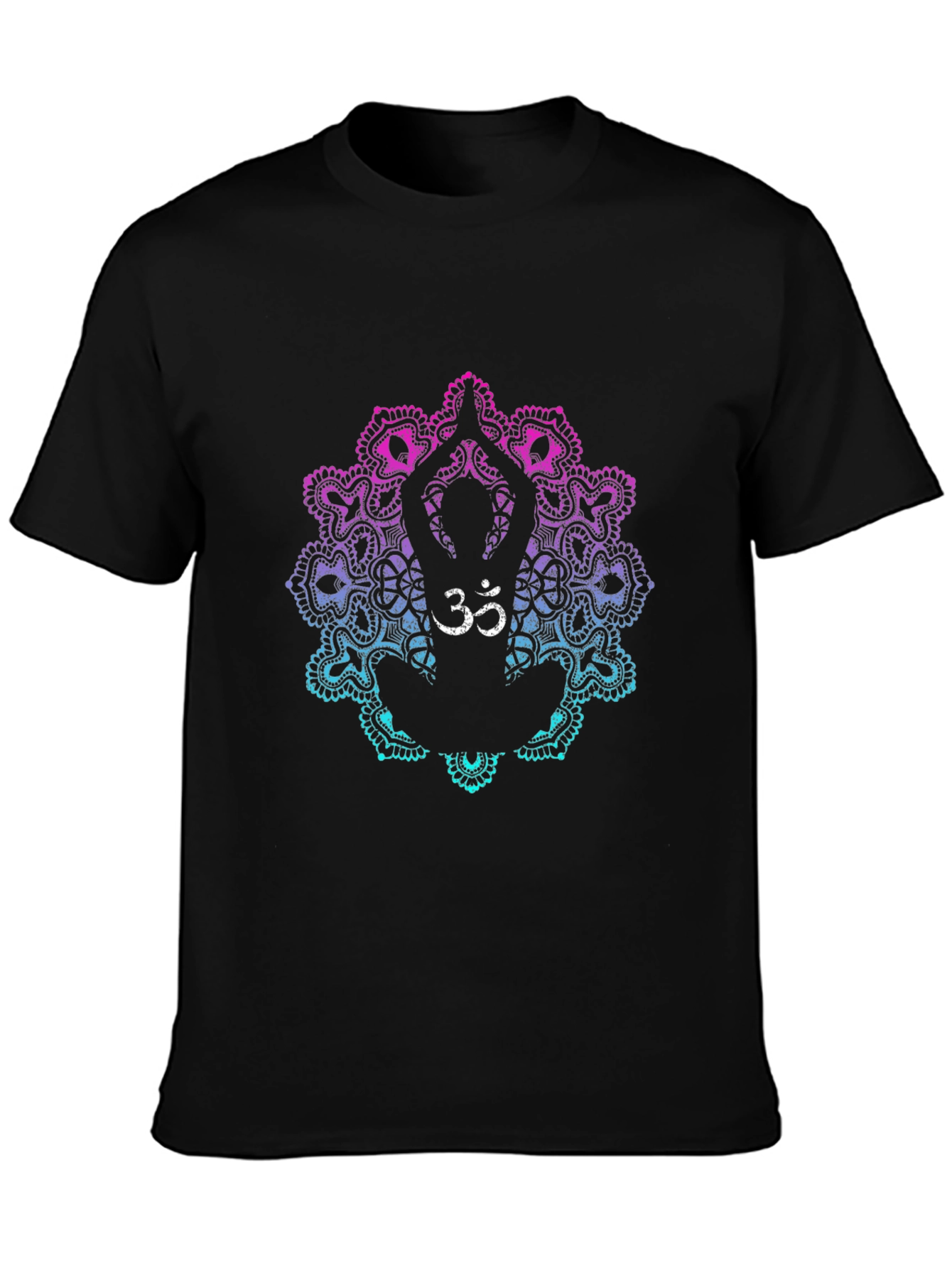 Om Yoga Mandala Graphic T-Shirt - Relaxed Fit
