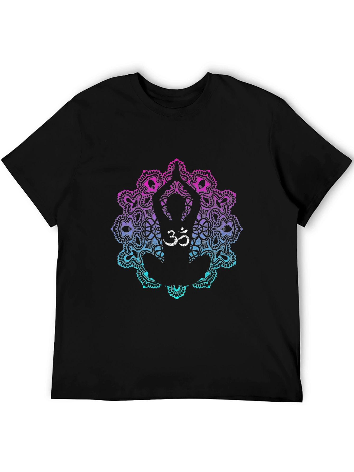 Om Yoga Mandala Graphic T-Shirt - Relaxed Fit
