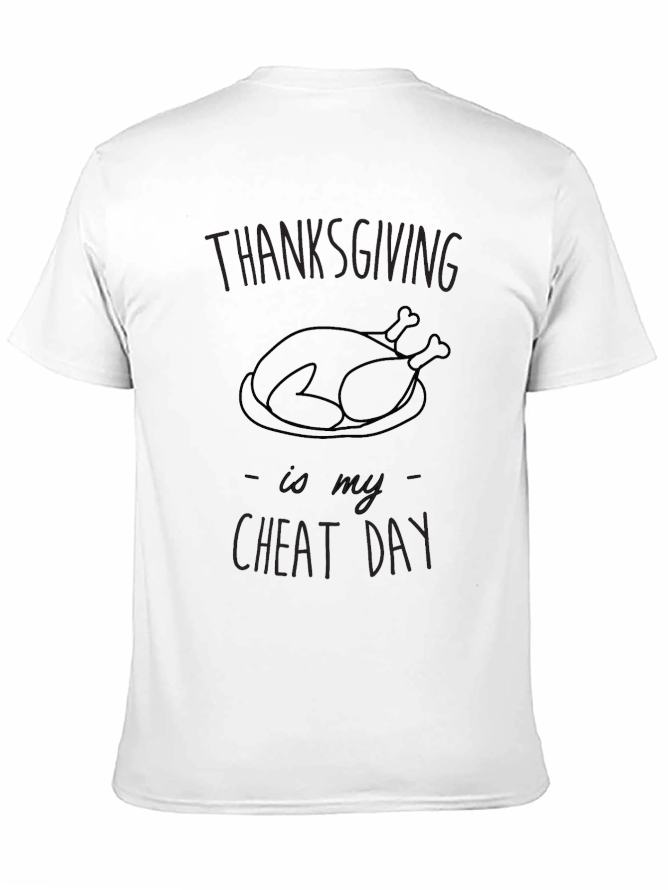 Thanksgiving Cheat Day Graphic Tee - Soft Cotton Blend