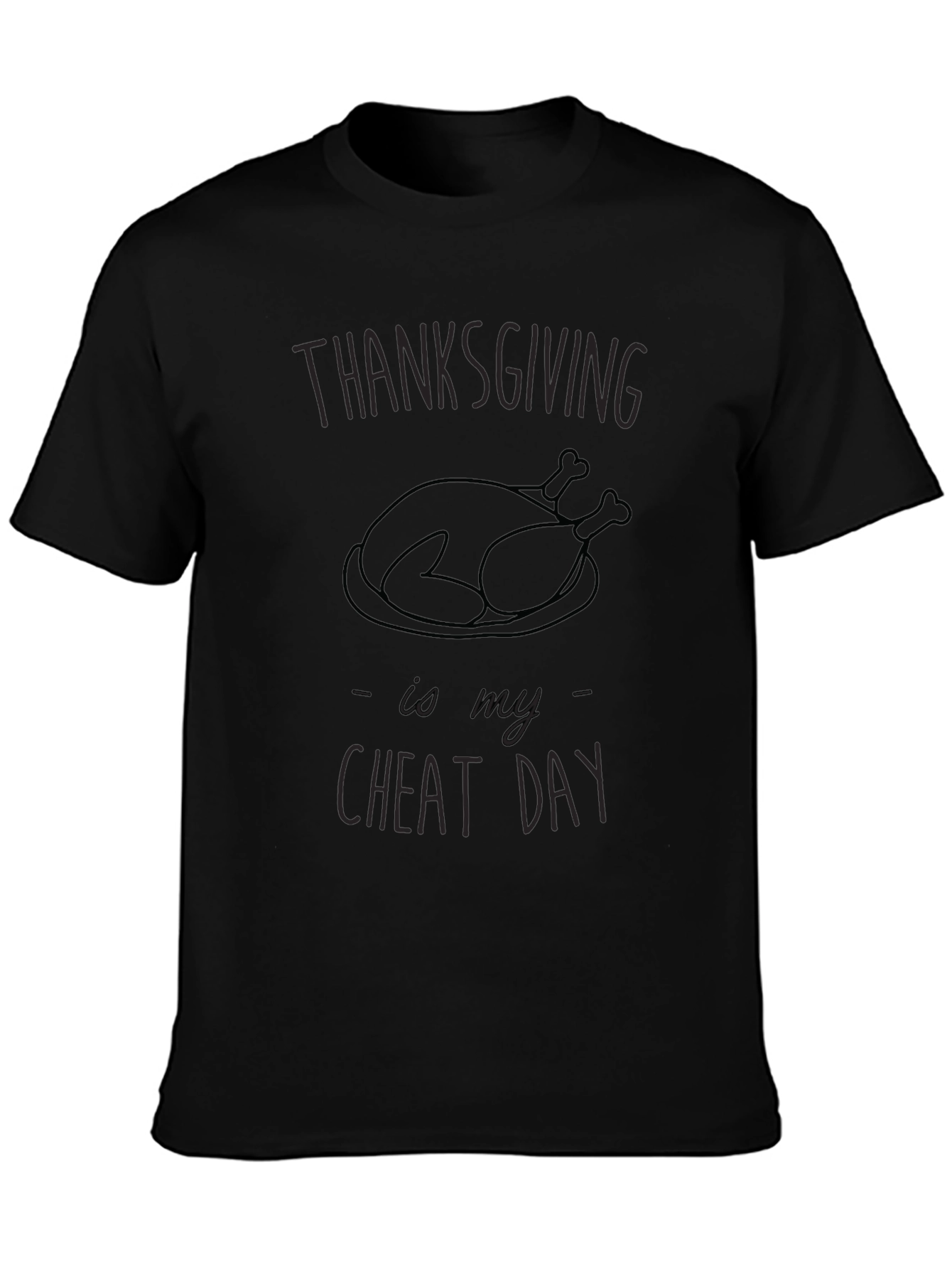 Thanksgiving Cheat Day Graphic Tee - Soft Cotton Blend
