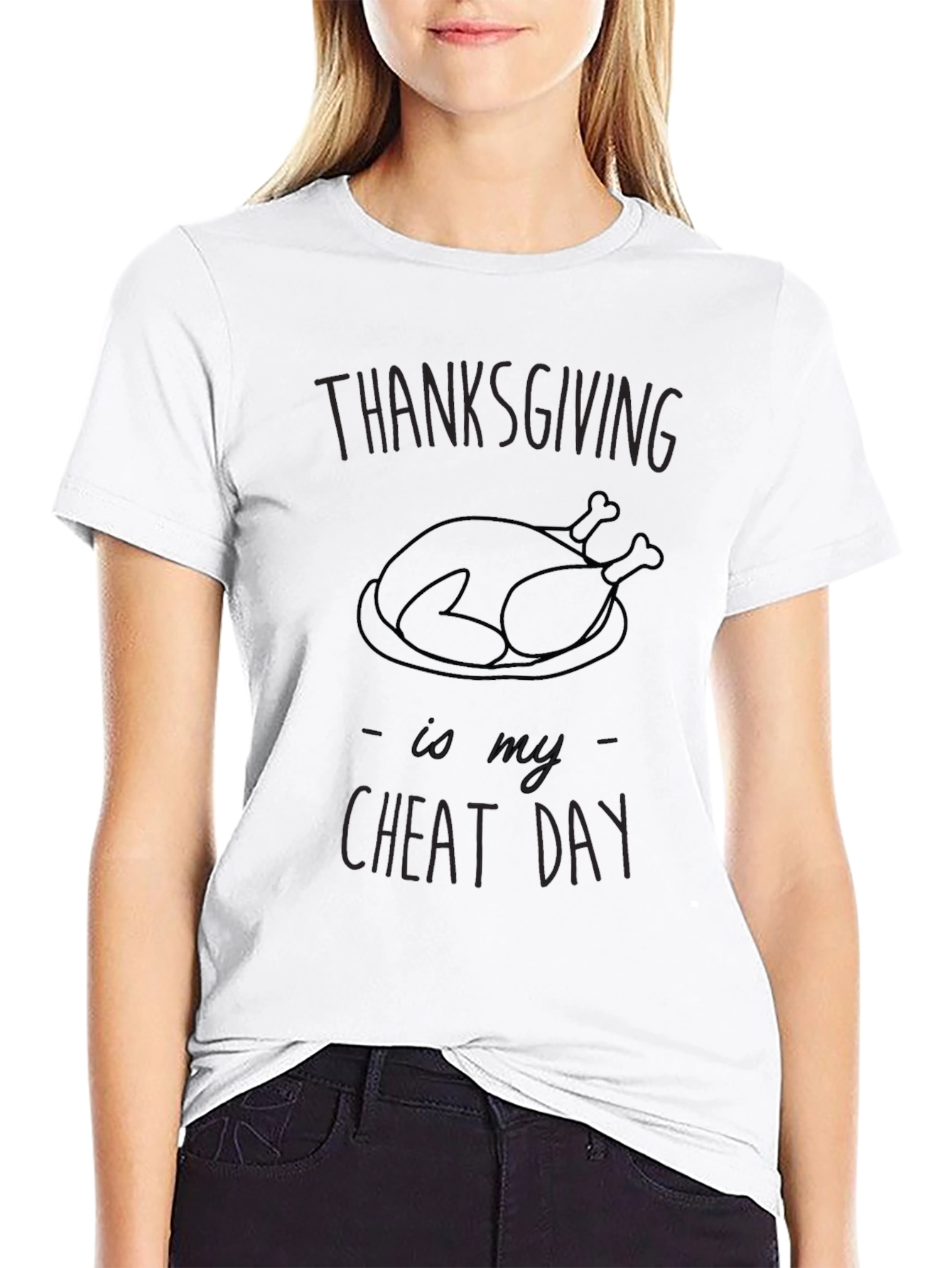 Thanksgiving Cheat Day Graphic Tee - Soft Cotton Blend