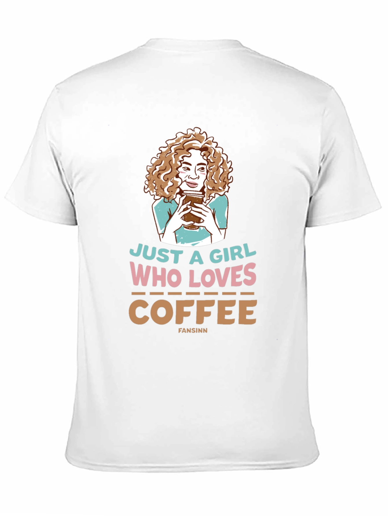 Just A Girl Who Loves Coffee Black T-Shirt