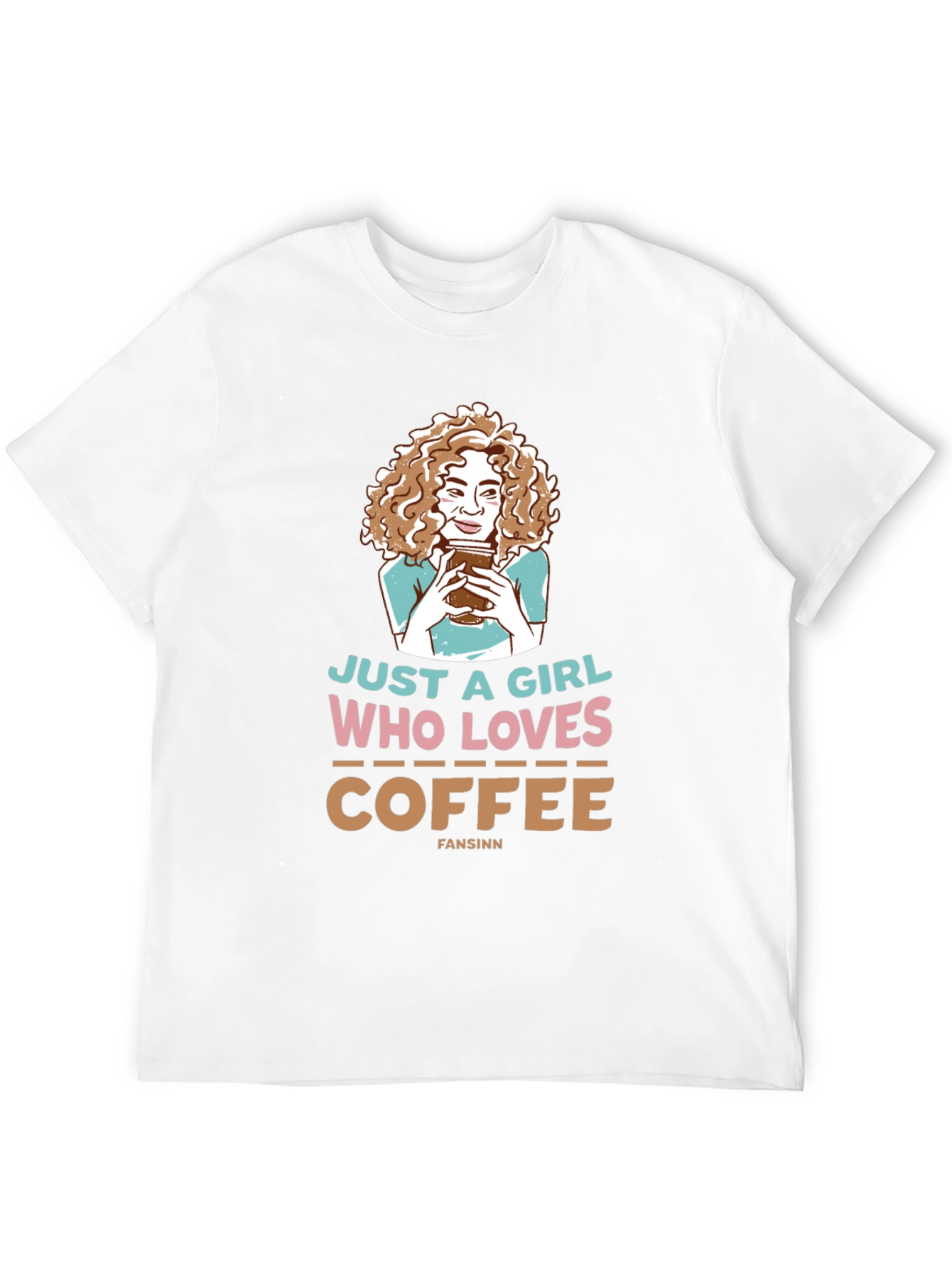 Just A Girl Who Loves Coffee Black T-Shirt