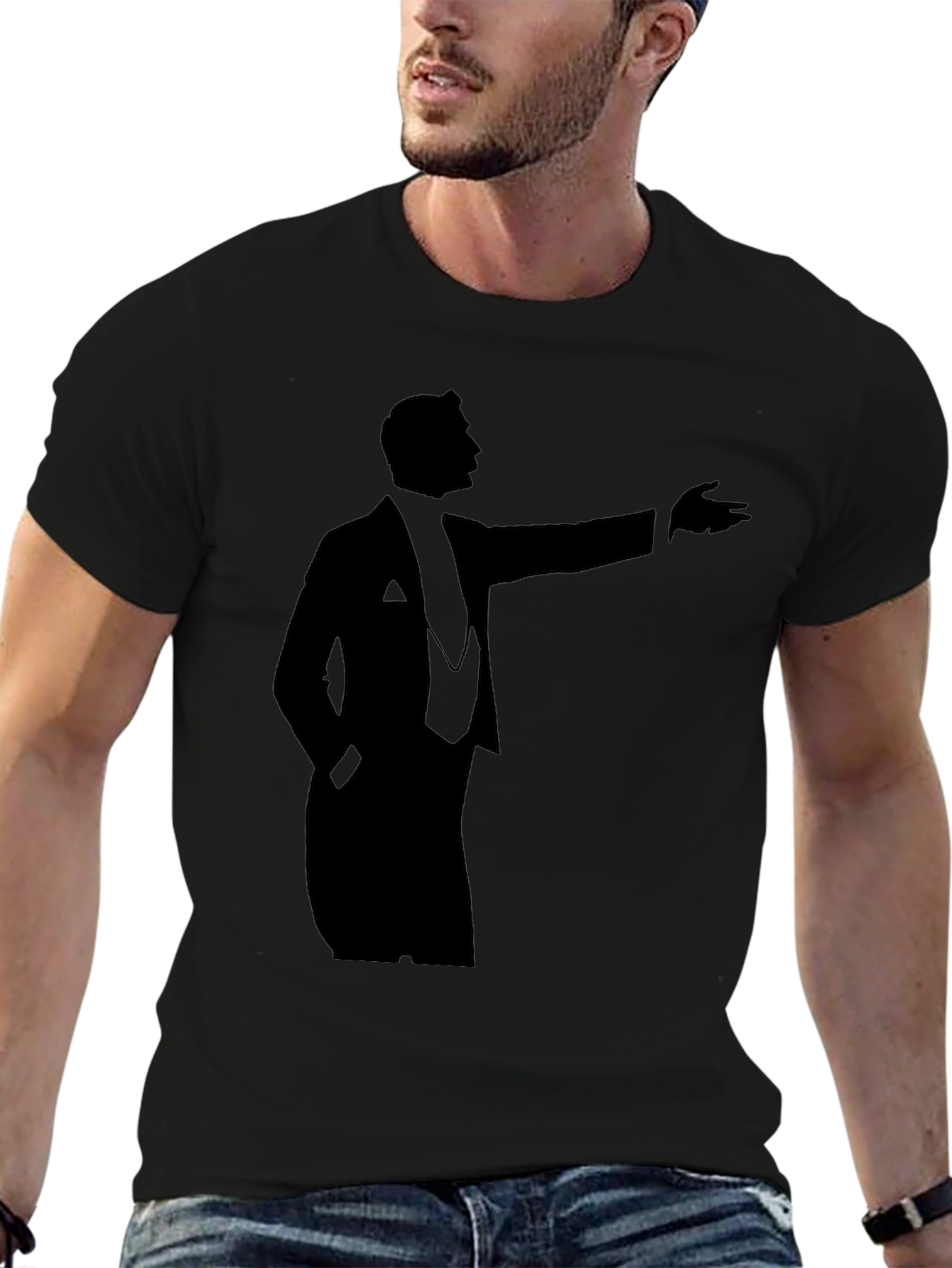 Elegant Silhouette Graphic T-Shirt - Classic Design